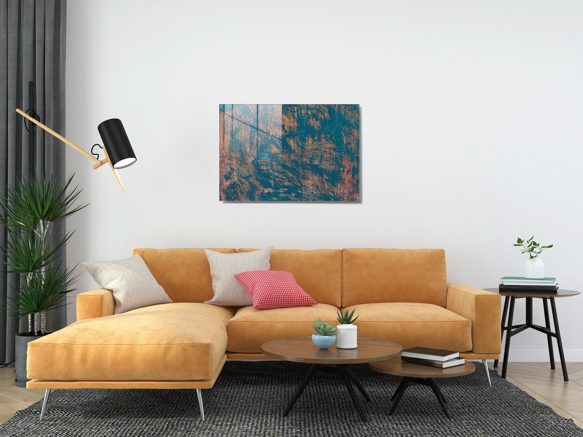 Quadro Decorativo em Vidro Temperado Multicolor 50x70cm - Arte Moderna para Transformar o Seu Espaço