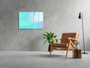 Quadro Decorativo em Vidro Temperado Multicolor 45x65cm - Arte Moderna para Transformar o Seu Espaço