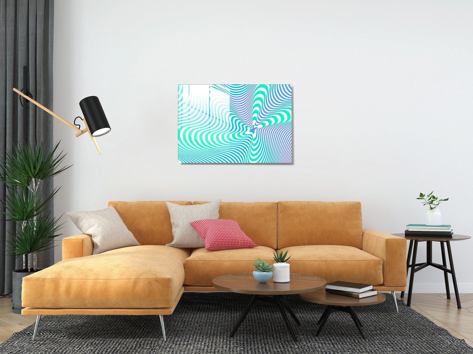 Quadro Decorativo em Vidro Temperado Multicolor 30x45cm - Arte Moderna para Decoração de Interiores