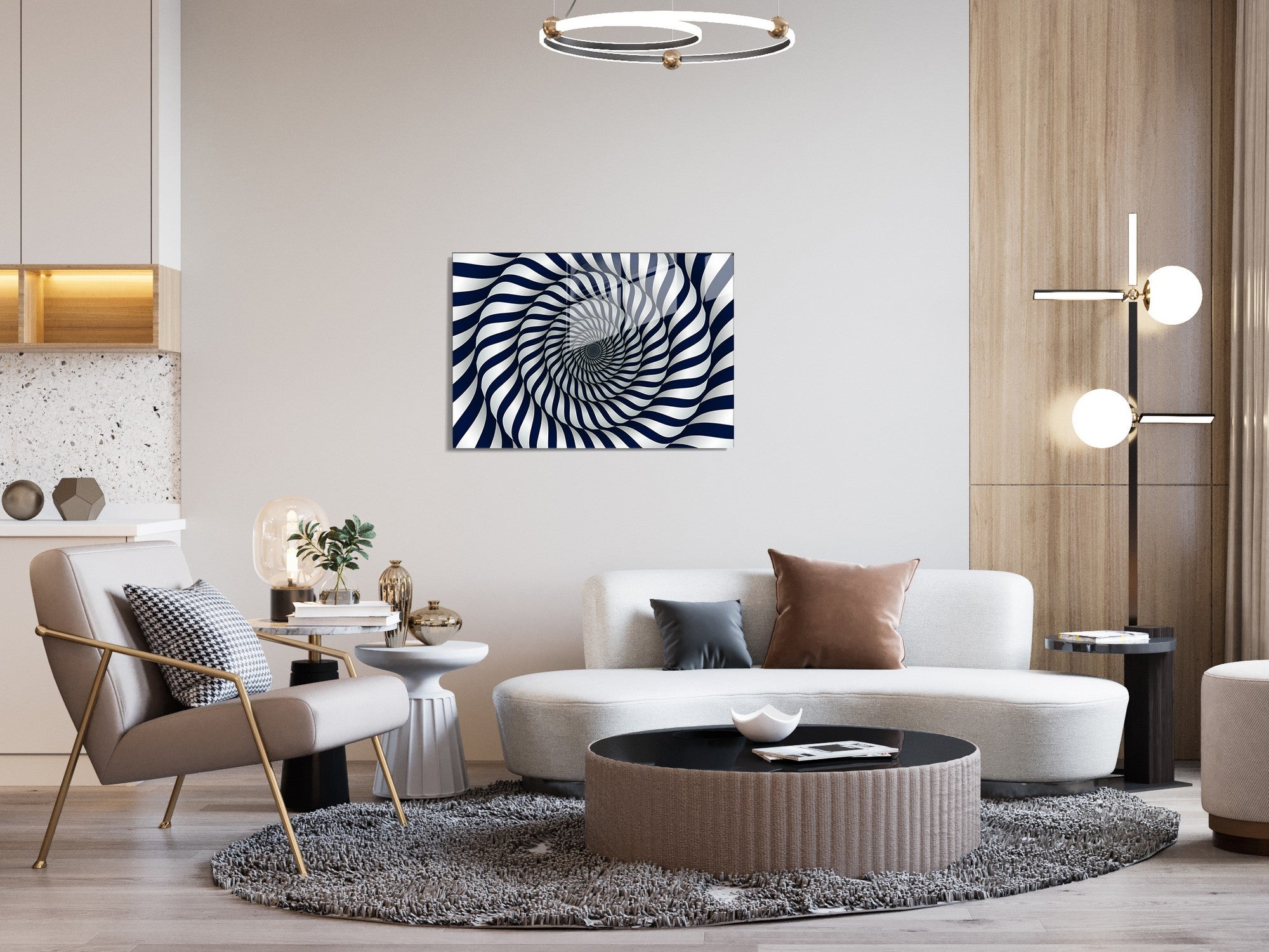 Quadro Decorativo em Vidro Temperado Multicolor 70x100cm - Arte Moderna para Transformar o Seu Espaço