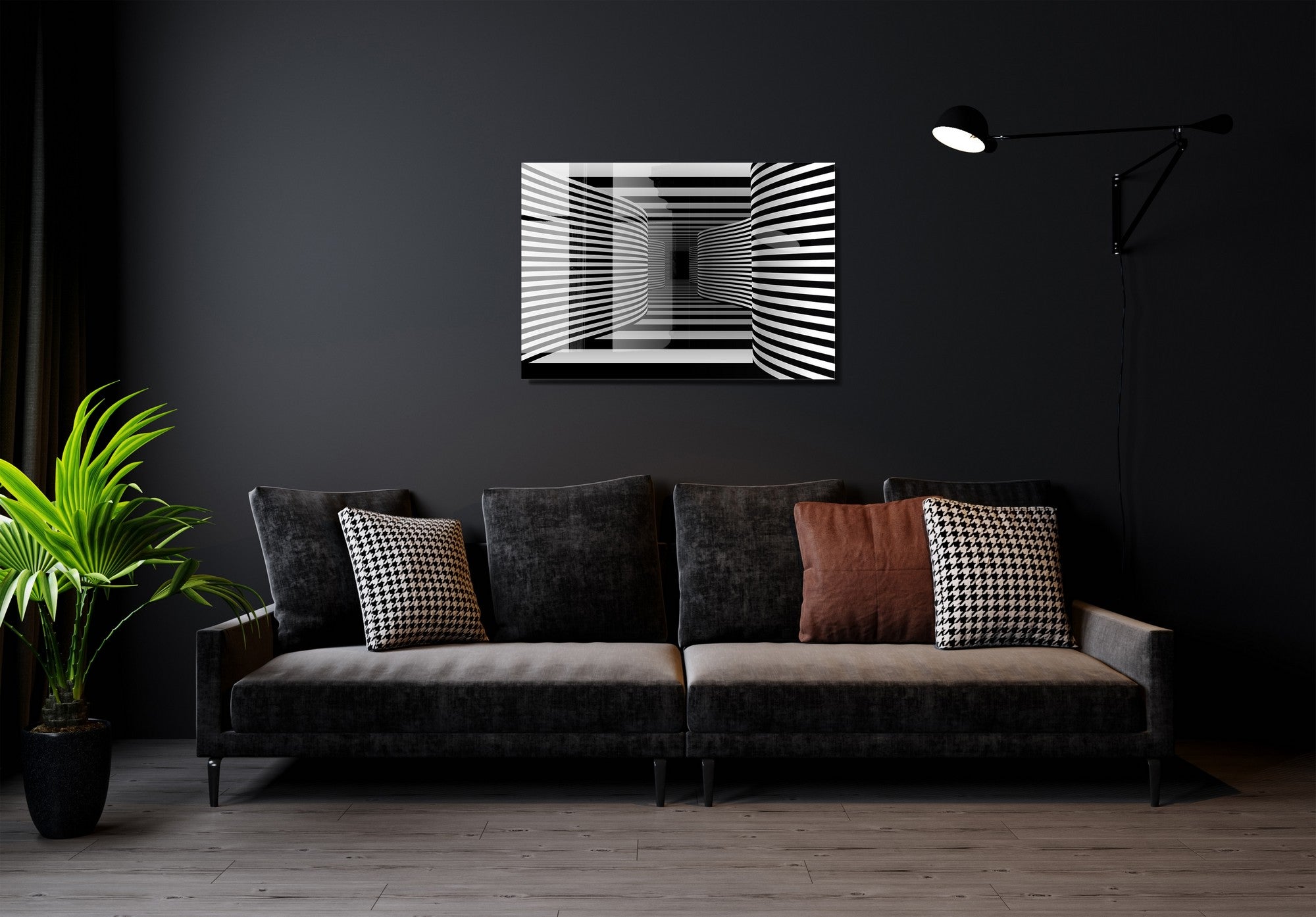 Quadro Decorativo em Vidro Temperado Multicolor 30x45cm - Arte Moderna para Decoração de Interiores