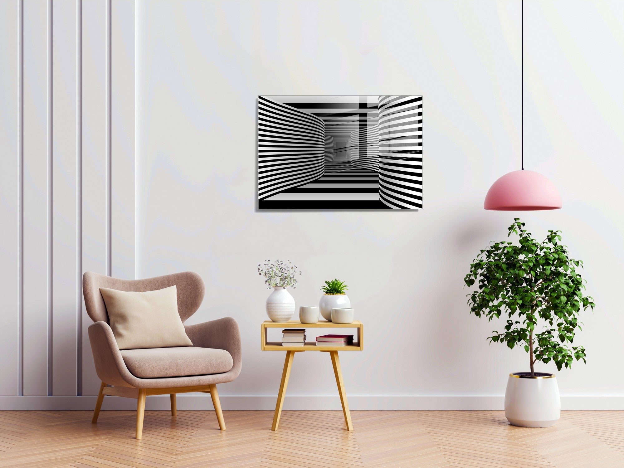 Quadro Decorativo em Vidro Temperado Multicolor 30x45cm - Arte Moderna para Decoração de Interiores