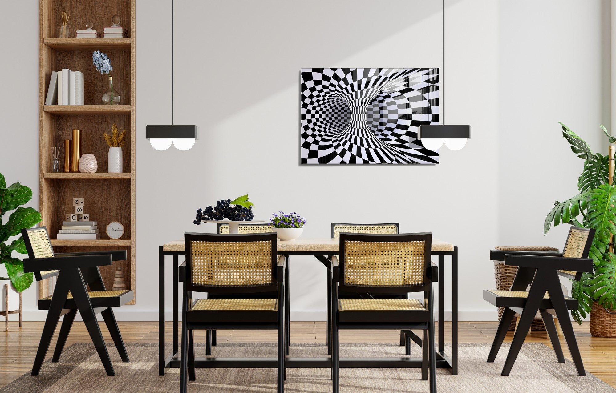 Quadro Decorativo em Vidro Temperado Multicolor 50x70cm - Arte Moderna para Transformar o Seu Espaço