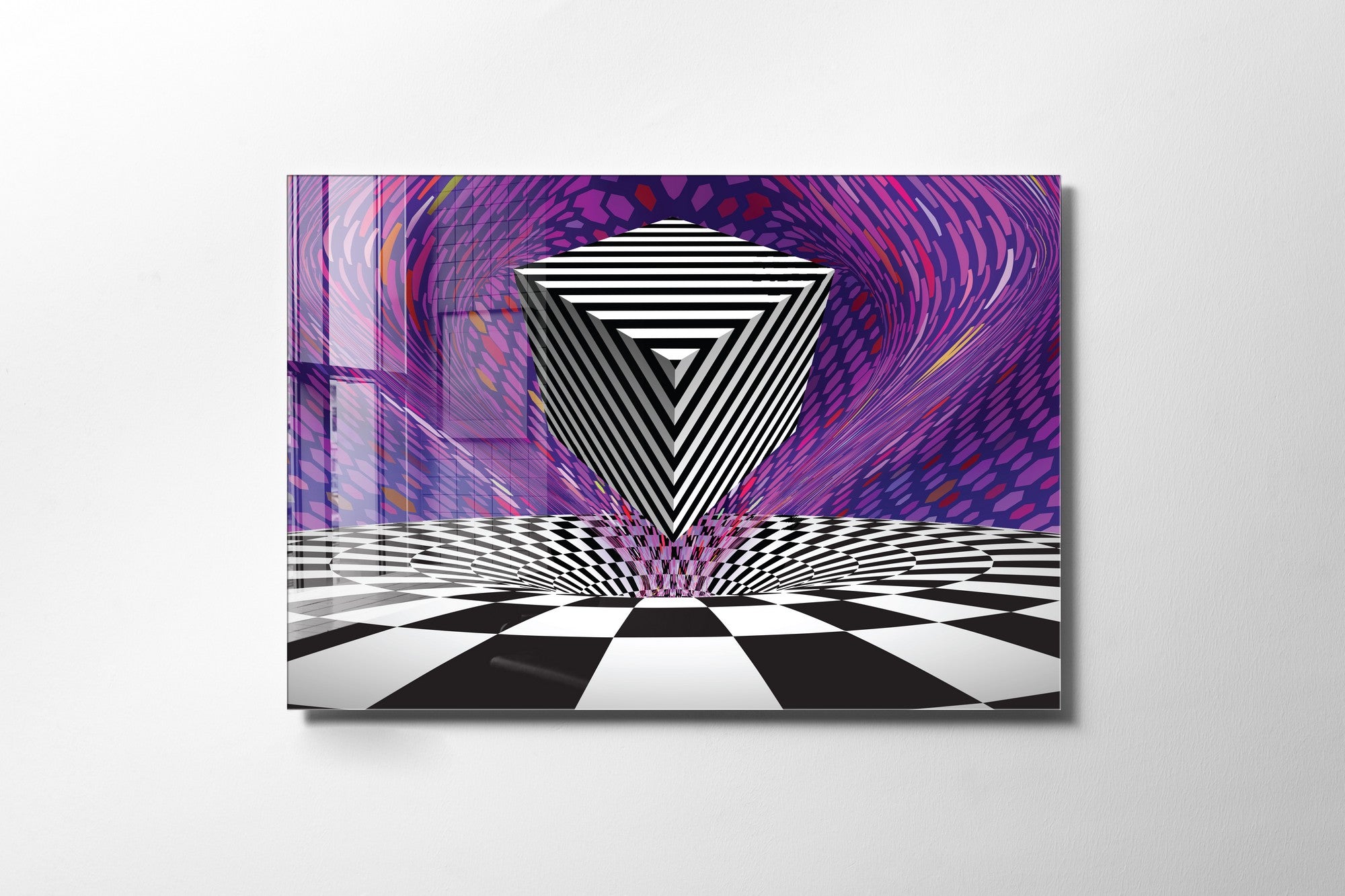 Quadro Decorativo em Vidro Temperado Multicolor 45x65cm - Arte Moderna para Transformar o Seu Espaço