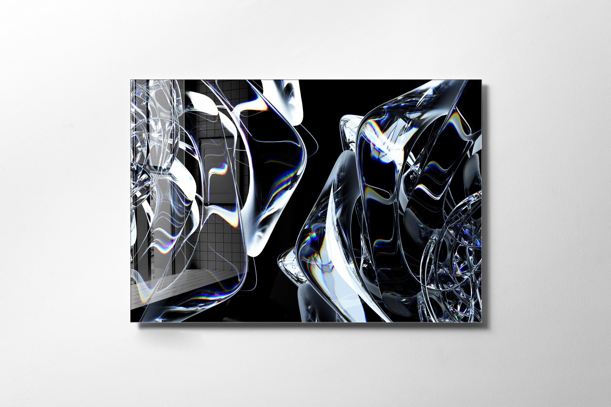 Quadro Decorativo em Vidro Temperado Multicolor 70x100cm - Arte Moderna para Transformar o Seu Espaço