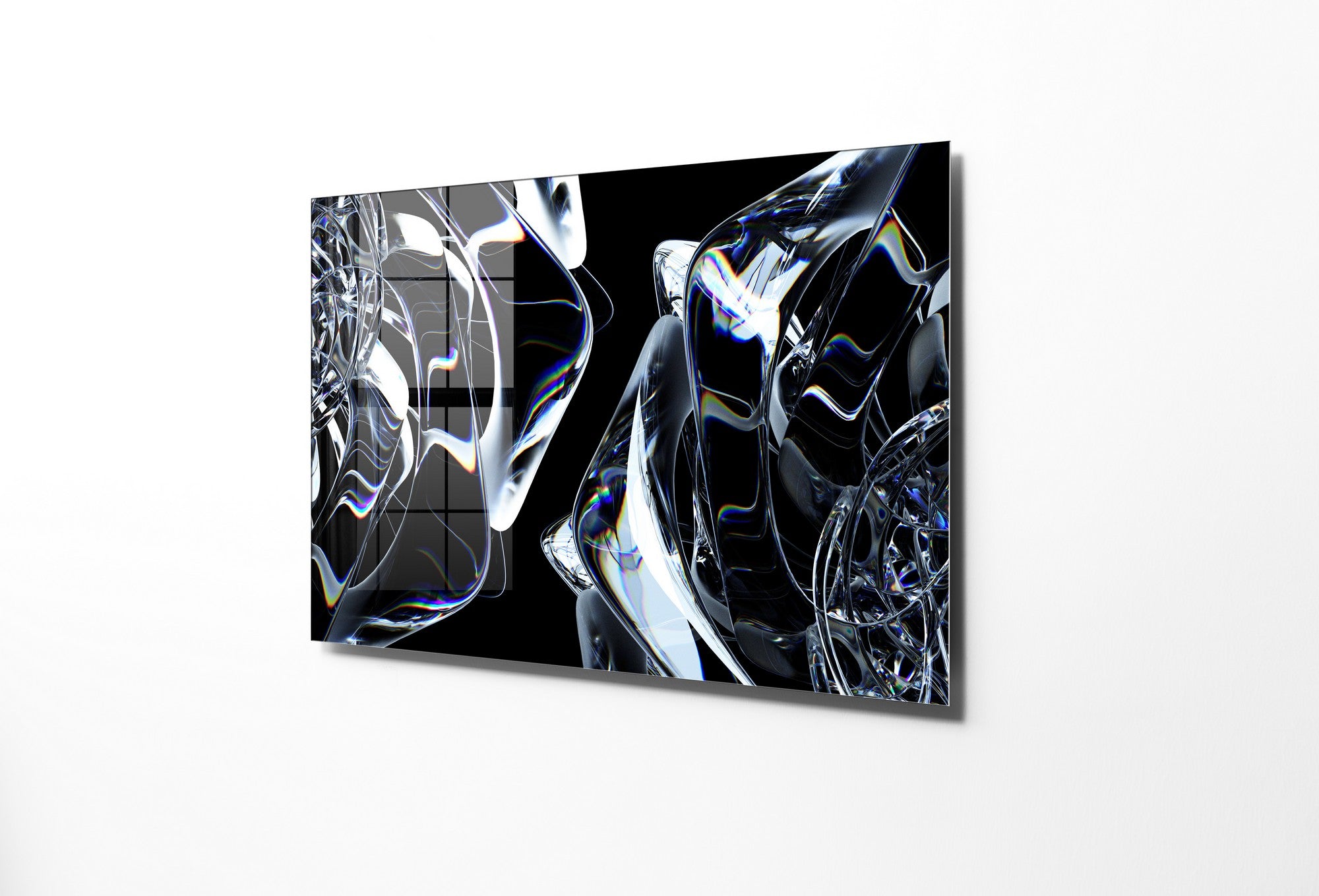 Quadro Decorativo em Vidro Temperado Multicolor 50x70cm - Arte Moderna para Transformar o Seu Espaço