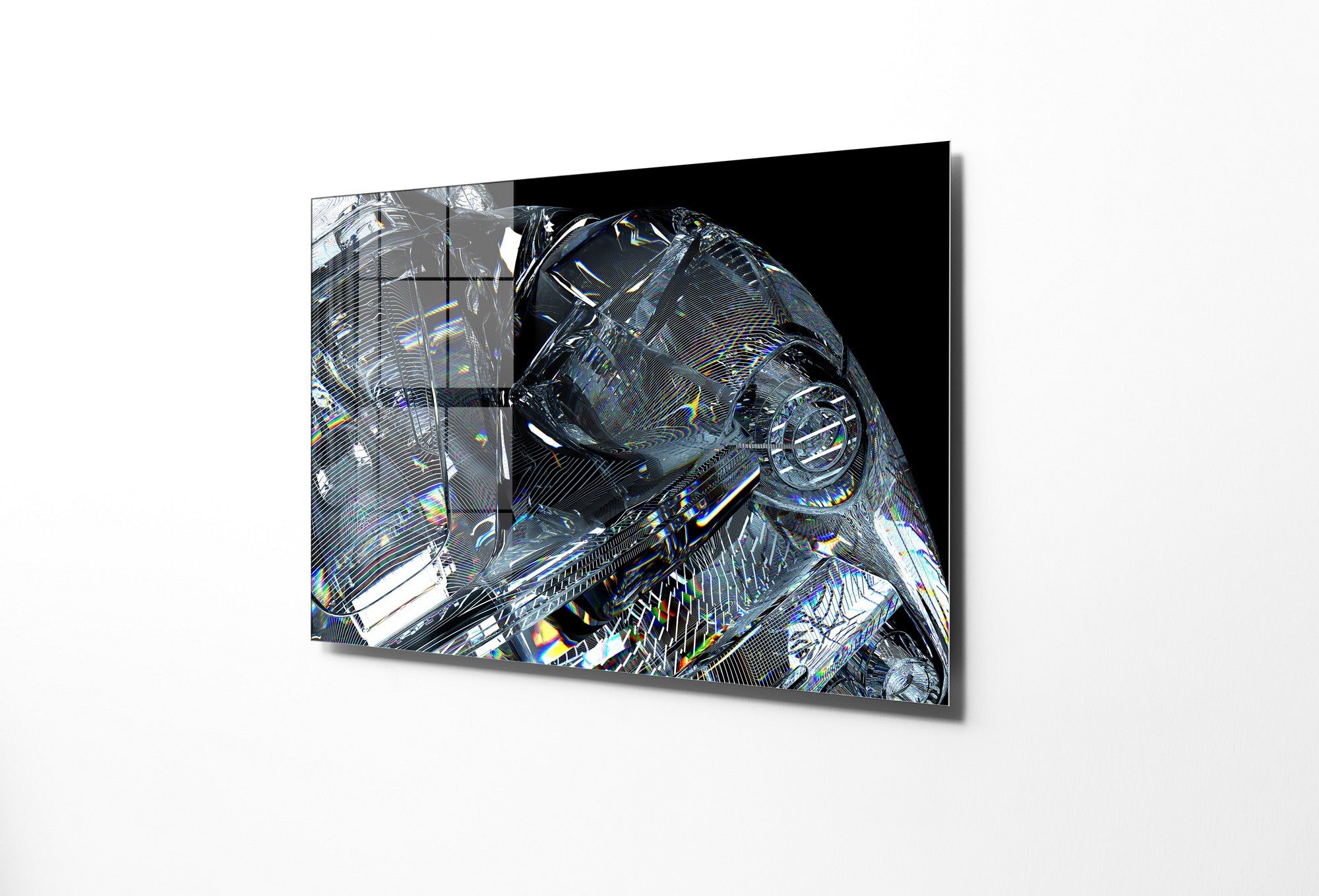 Quadro Decorativo em Vidro Temperado Multicolor 50x70cm - Arte Moderna para Transformar o Seu Espaço