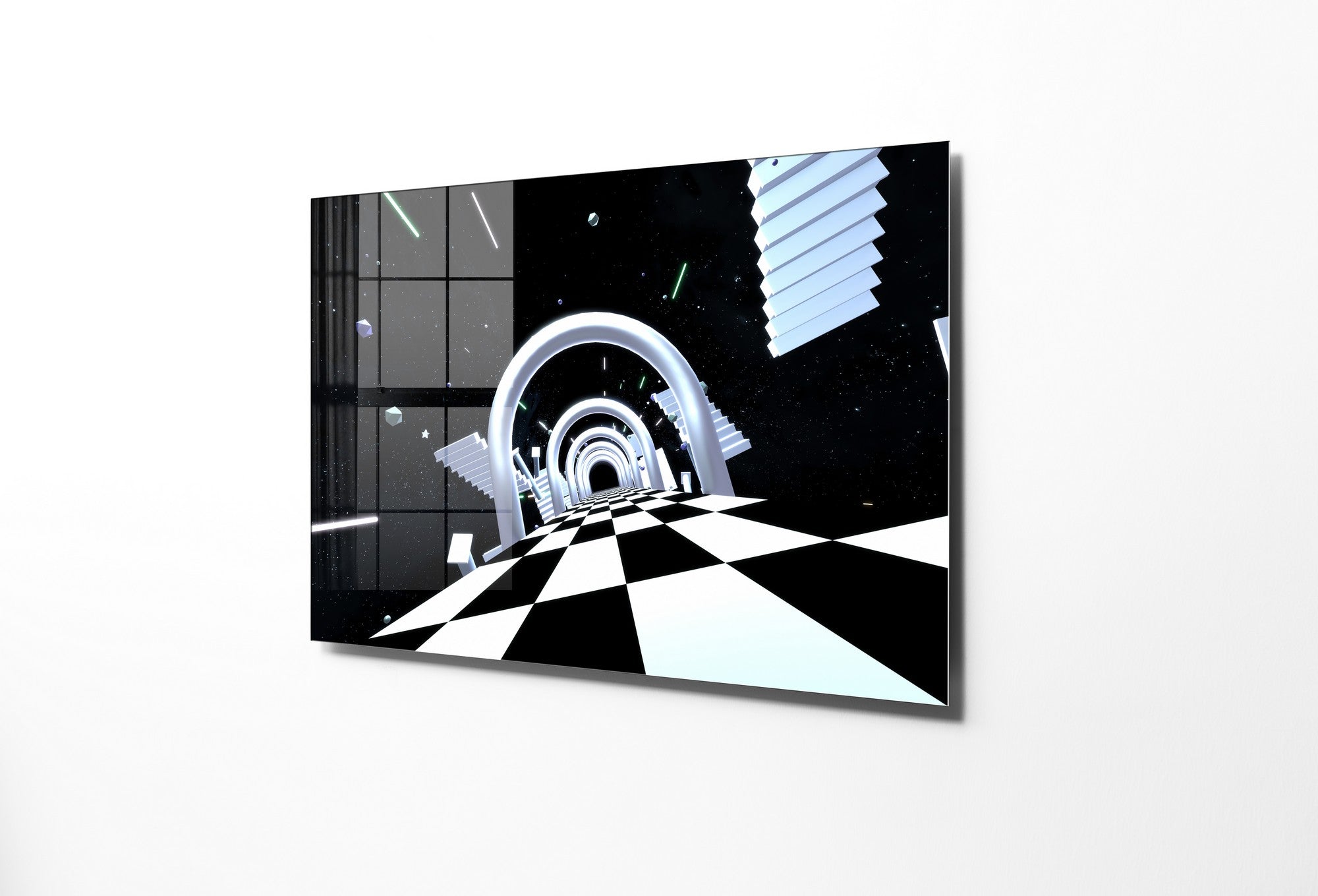 Quadro Decorativo em Vidro Temperado Multicolor 70x100cm - Arte Moderna para Transformar o Seu Espaço