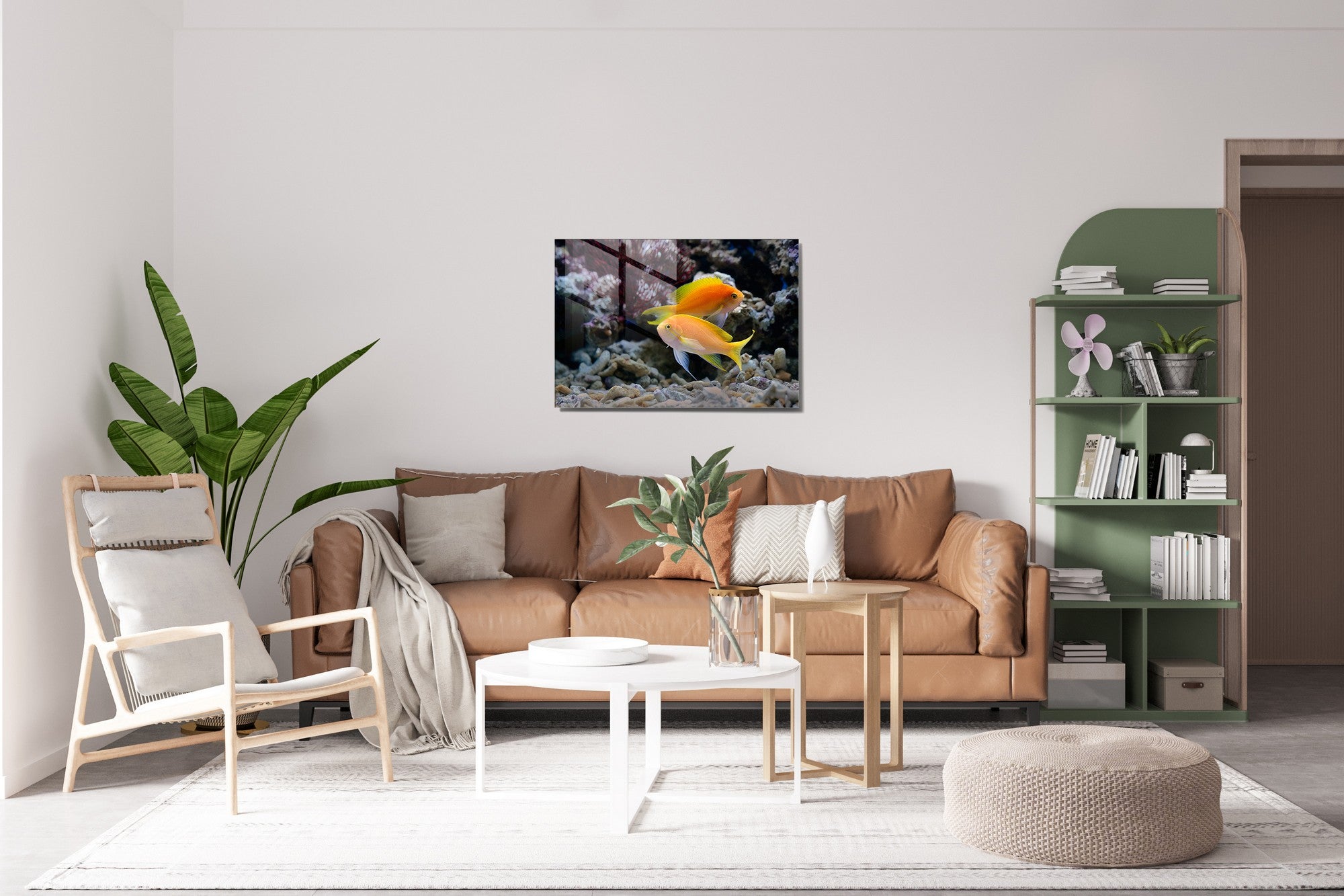 Quadro Decorativo em Vidro Temperado Multicolor 50x70cm - Arte Moderna para Transformar o Seu Espaço