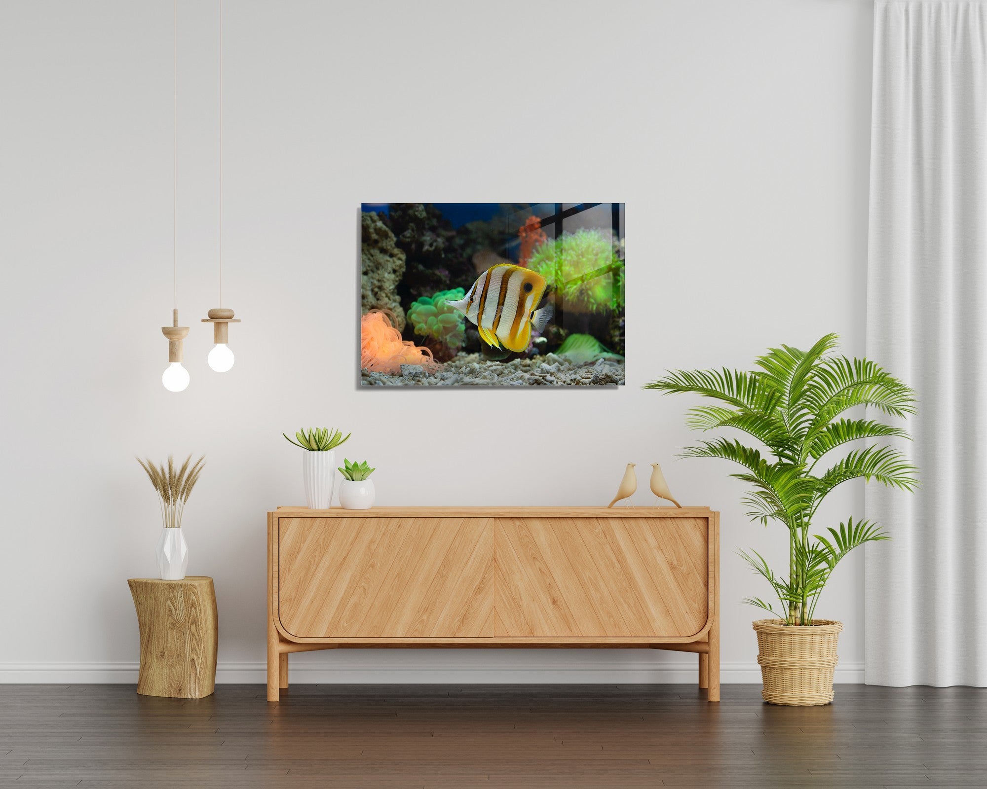 Quadro Decorativo em Vidro Temperado Multicolor 30x45cm - Arte Moderna para Decoração de Interiores