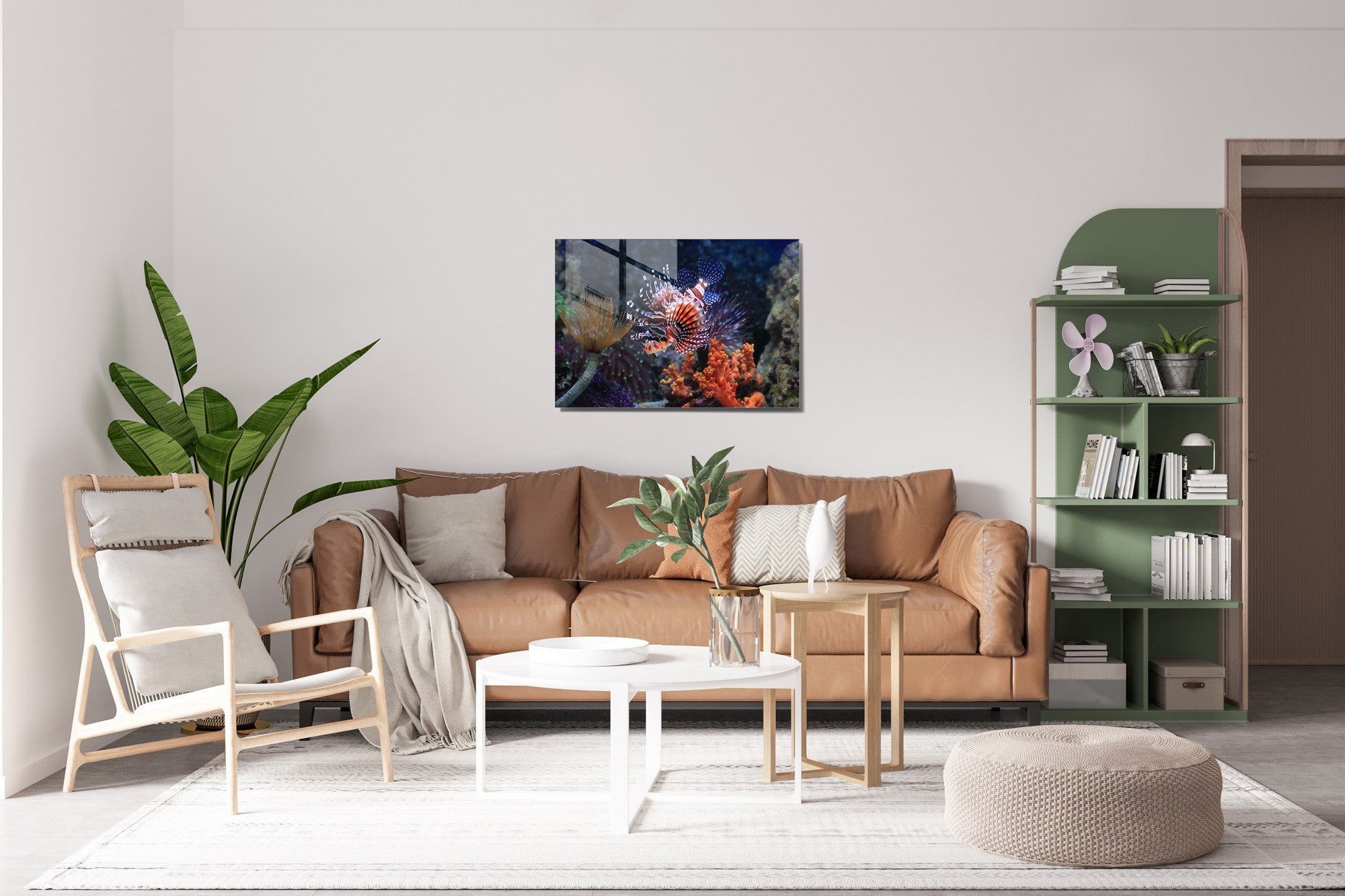 Quadro Decorativo em Vidro Temperado Multicolor 30x45cm - Arte Moderna para Decoração de Interiores