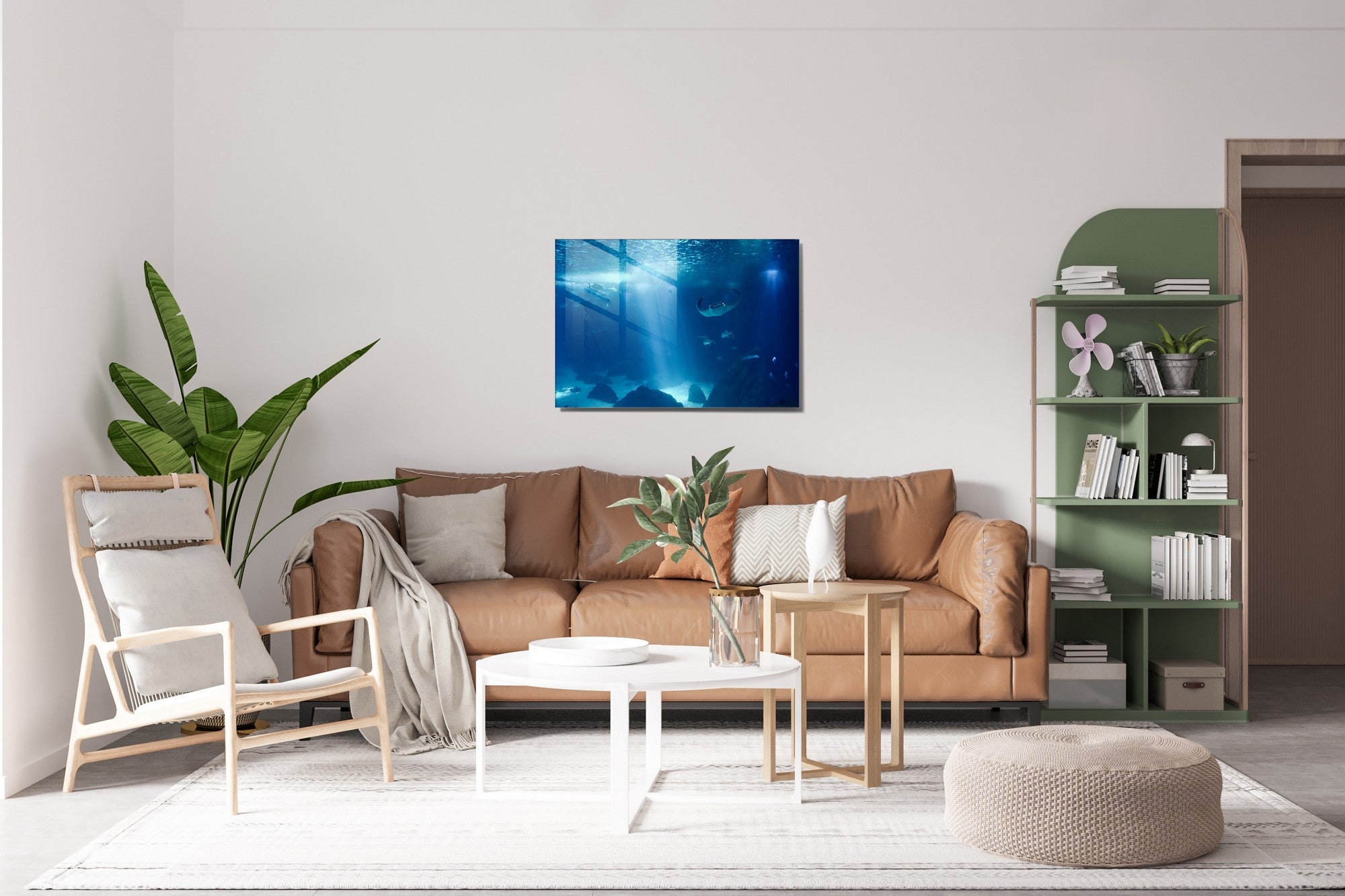 Quadro Decorativo em Vidro Temperado Multicolor 45x65cm - Arte Moderna para Transformar o Seu Espaço