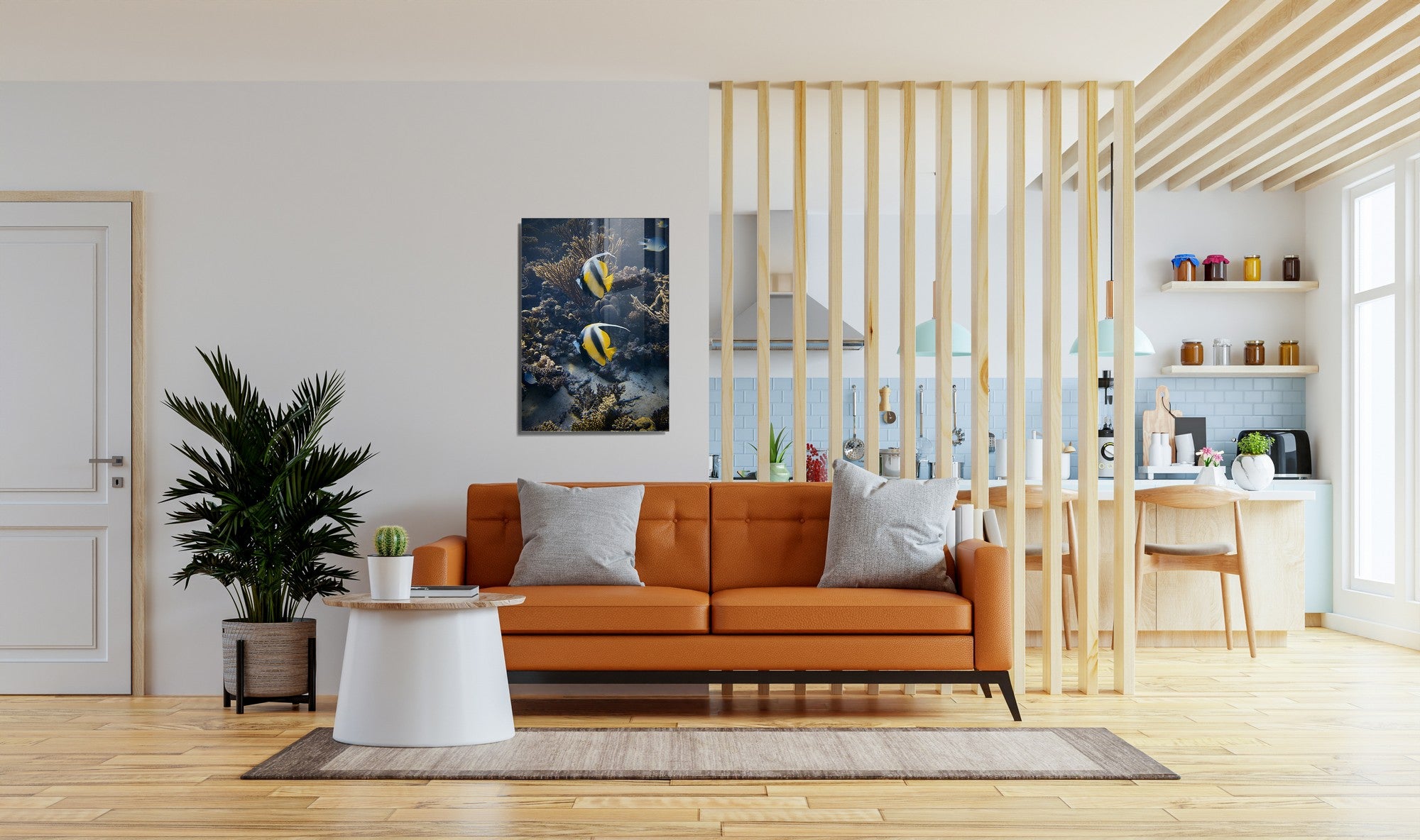 Quadro Decorativo em Vidro Temperado Multicolor 50x70cm - Arte Moderna para Transformar o Seu Espaço