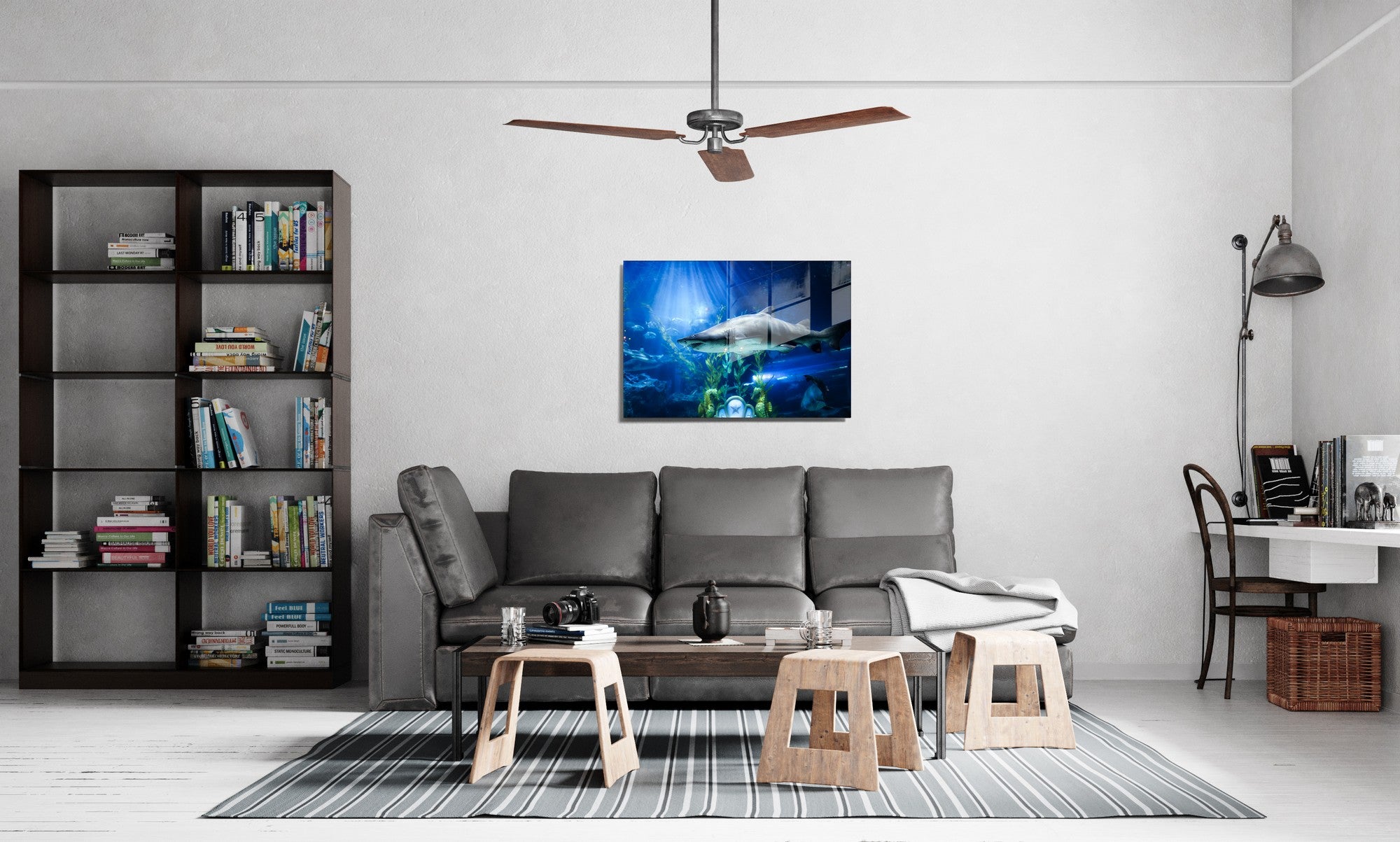 Quadro Decorativo em Vidro Temperado Multicolor 70x100cm - Arte Moderna para Transformar o Seu Espaço