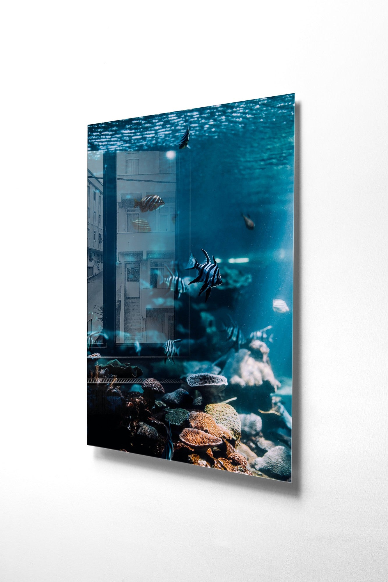 Quadro Decorativo em Vidro Temperado Multicolor 30x45cm - Arte Moderna para Decoração de Interiores