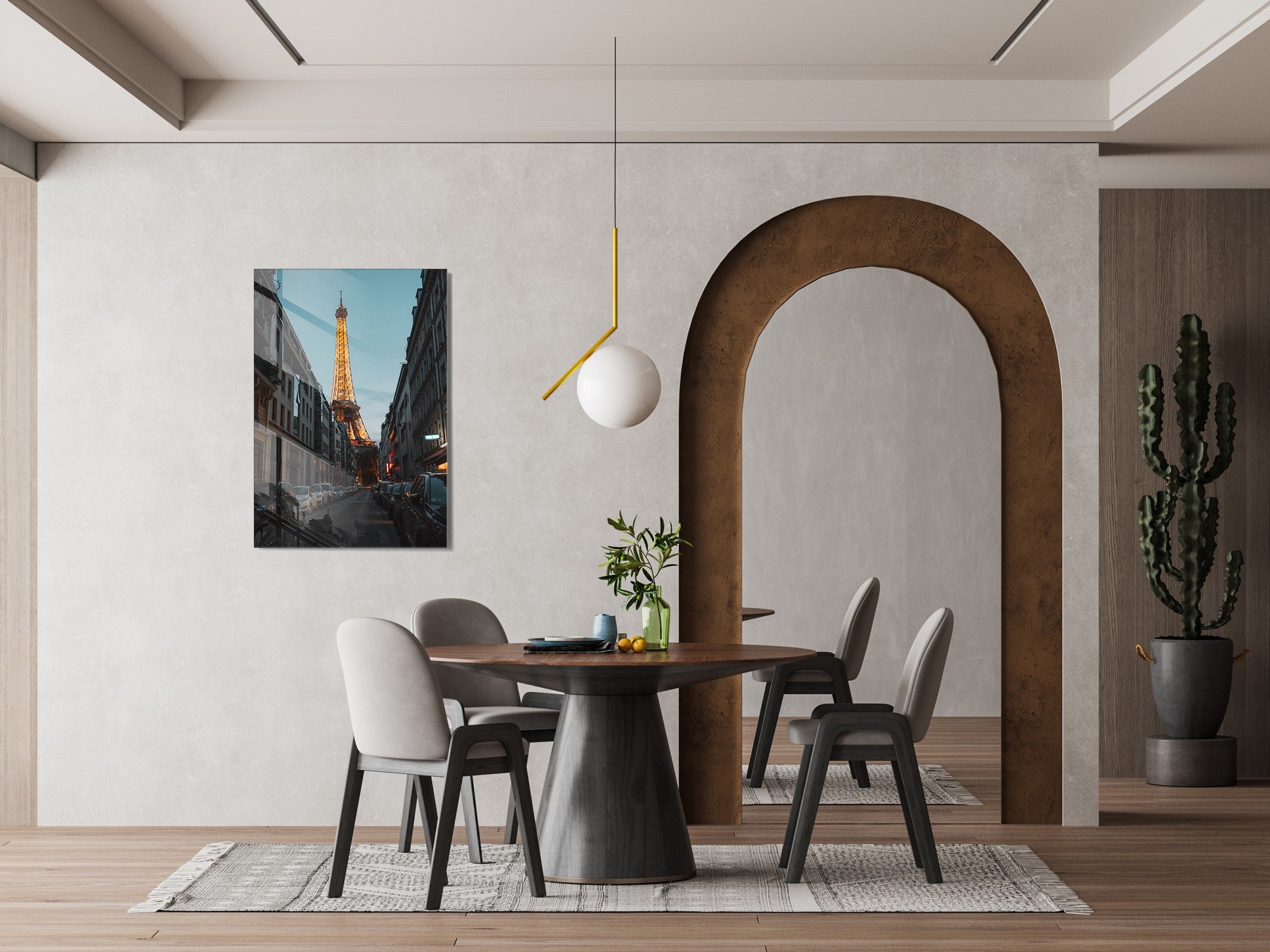 Quadro Decorativo em Vidro Temperado Multicolor 30x45cm - Arte Moderna para Decoração de Interiores