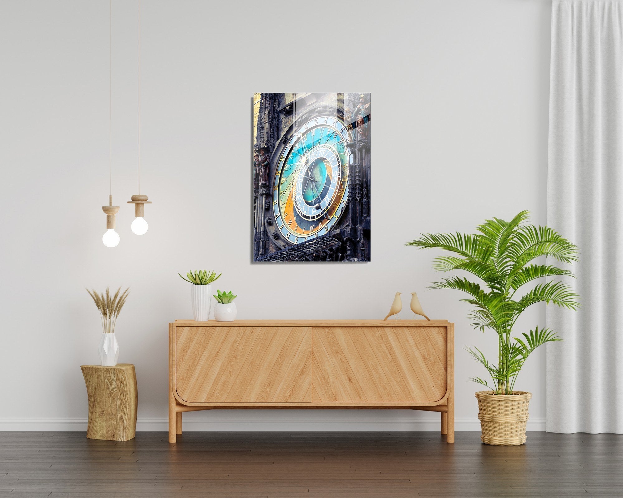 Arte Decorativa em Vidro Temperado UV-015 - Pintura Multicolor 70x100cm - Qualidade Premium 4mm