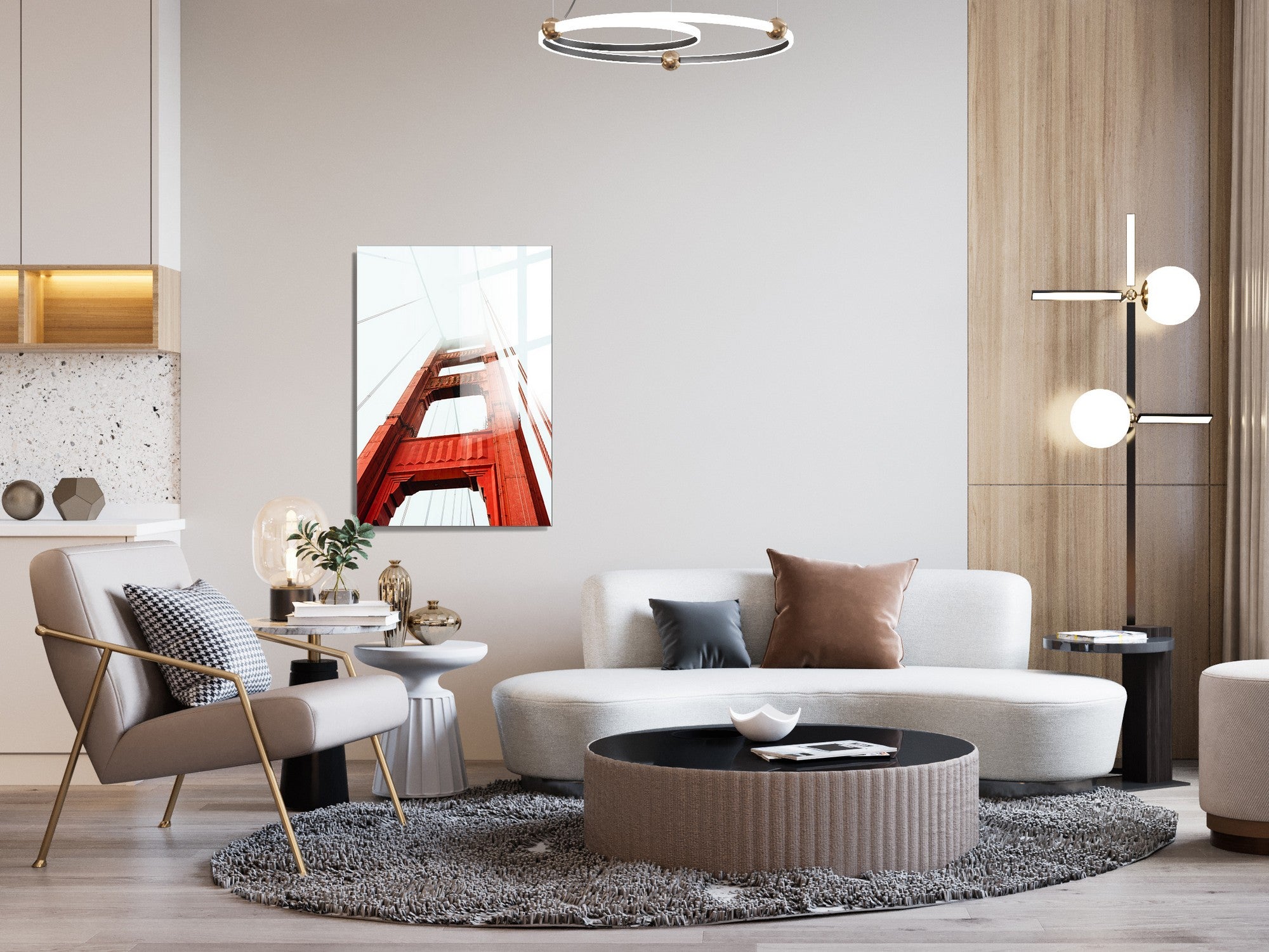 Quadro Decorativo em Vidro Temperado Multicolor 70x100cm - Arte Moderna para Transformar o Seu Espaço