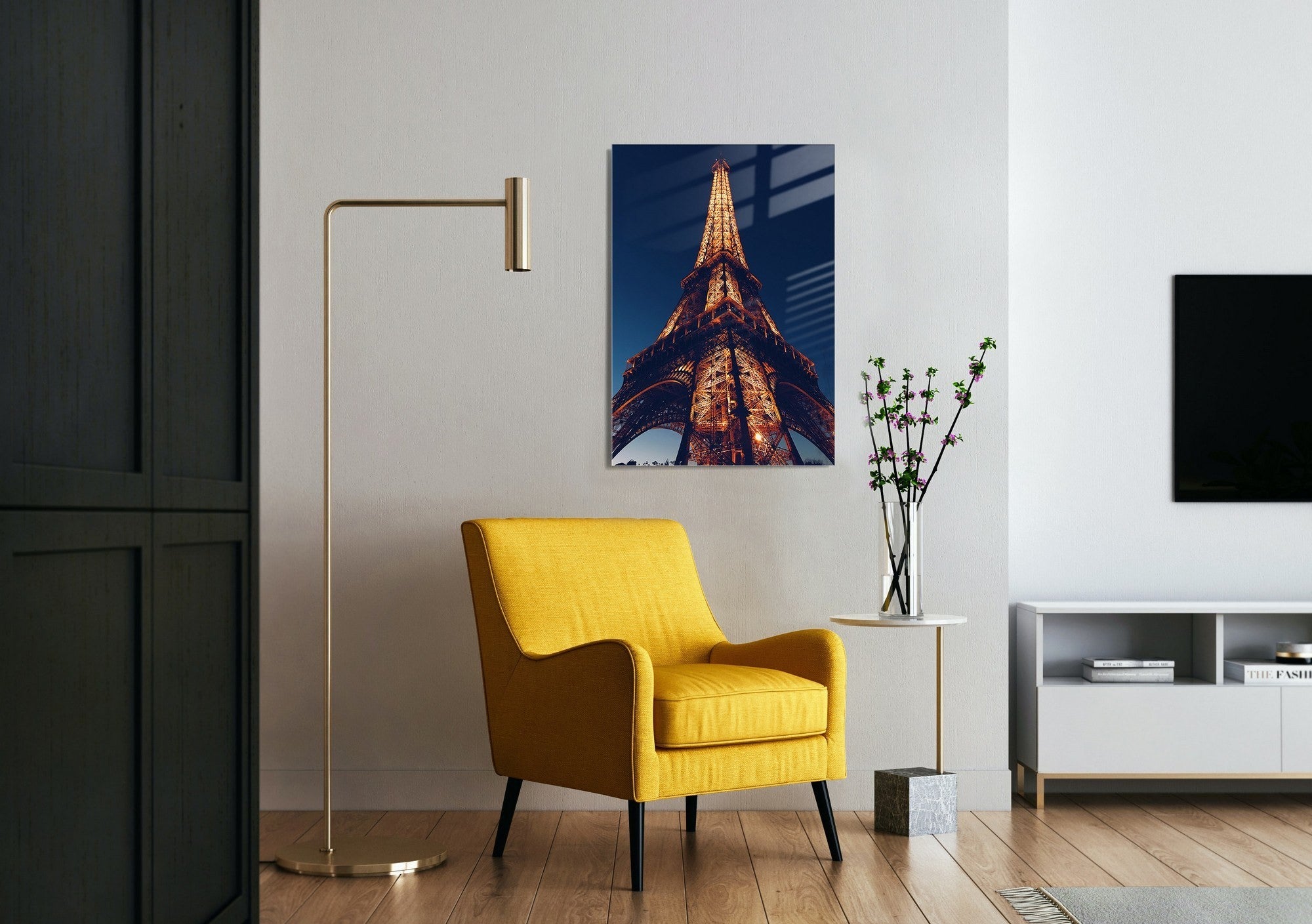 Arte Decorativa em Vidro Temperado UV-016 - Pintura Multicolor 70x100cm - Qualidade Premium 4mm