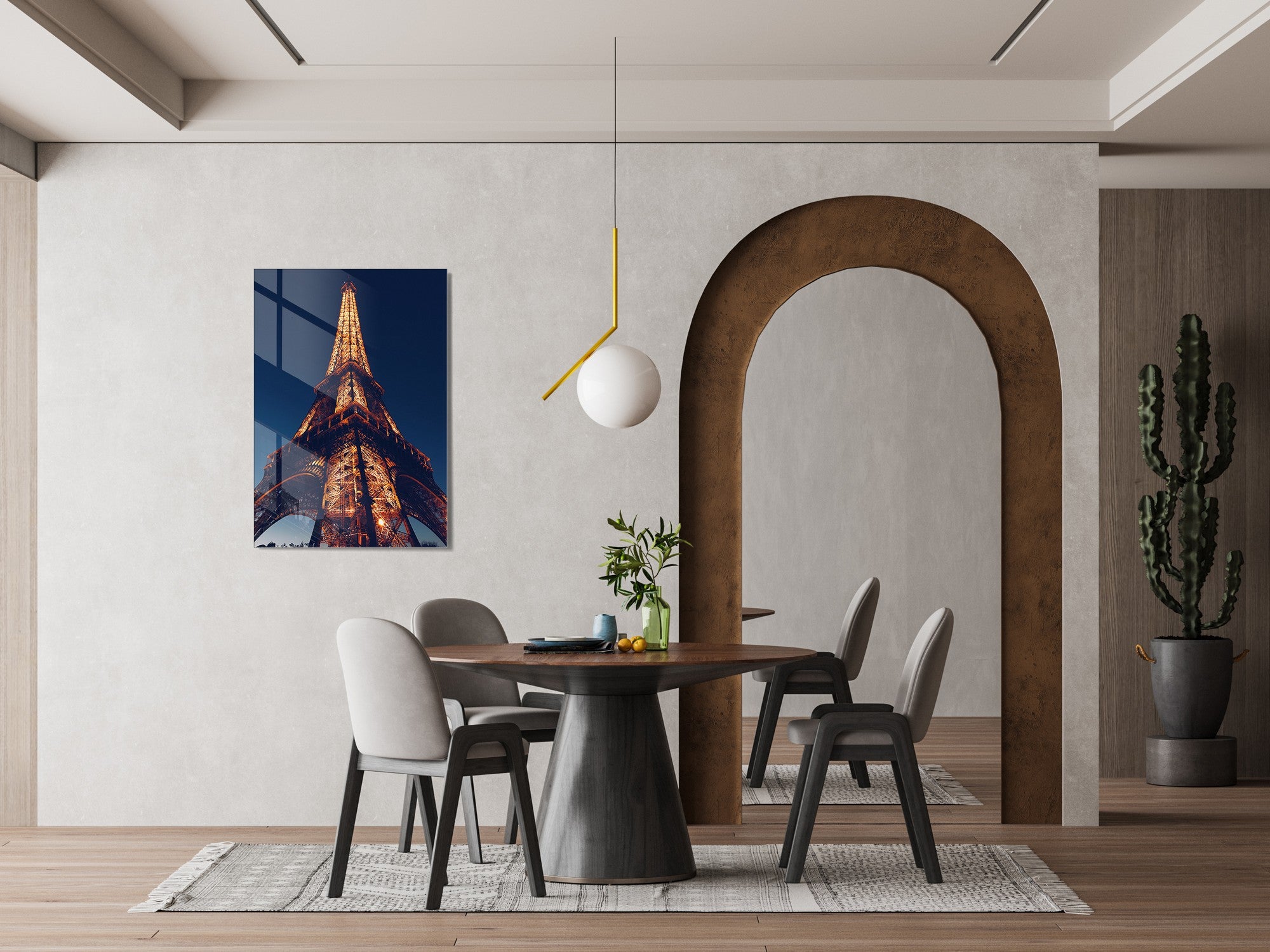 Quadro Decorativo em Vidro Temperado Multicolor 50x70cm - Arte Moderna para Transformar o Seu Espaço