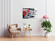 Quadro Decorativo em Vidro Temperado Multicolor 30x45cm - Arte Moderna para Decoração de Interiores