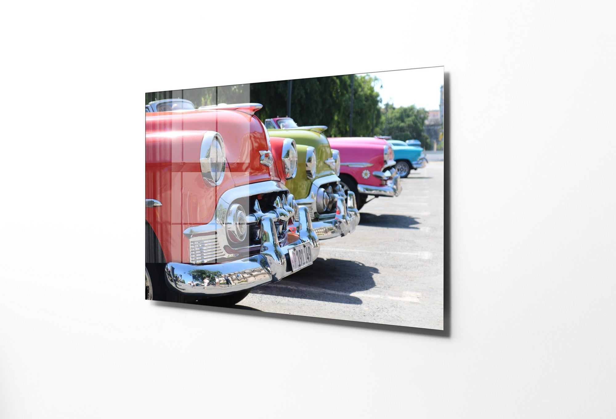 Quadro Decorativo em Vidro Temperado Multicolor 30x45cm - Arte Moderna para Decoração de Interiores