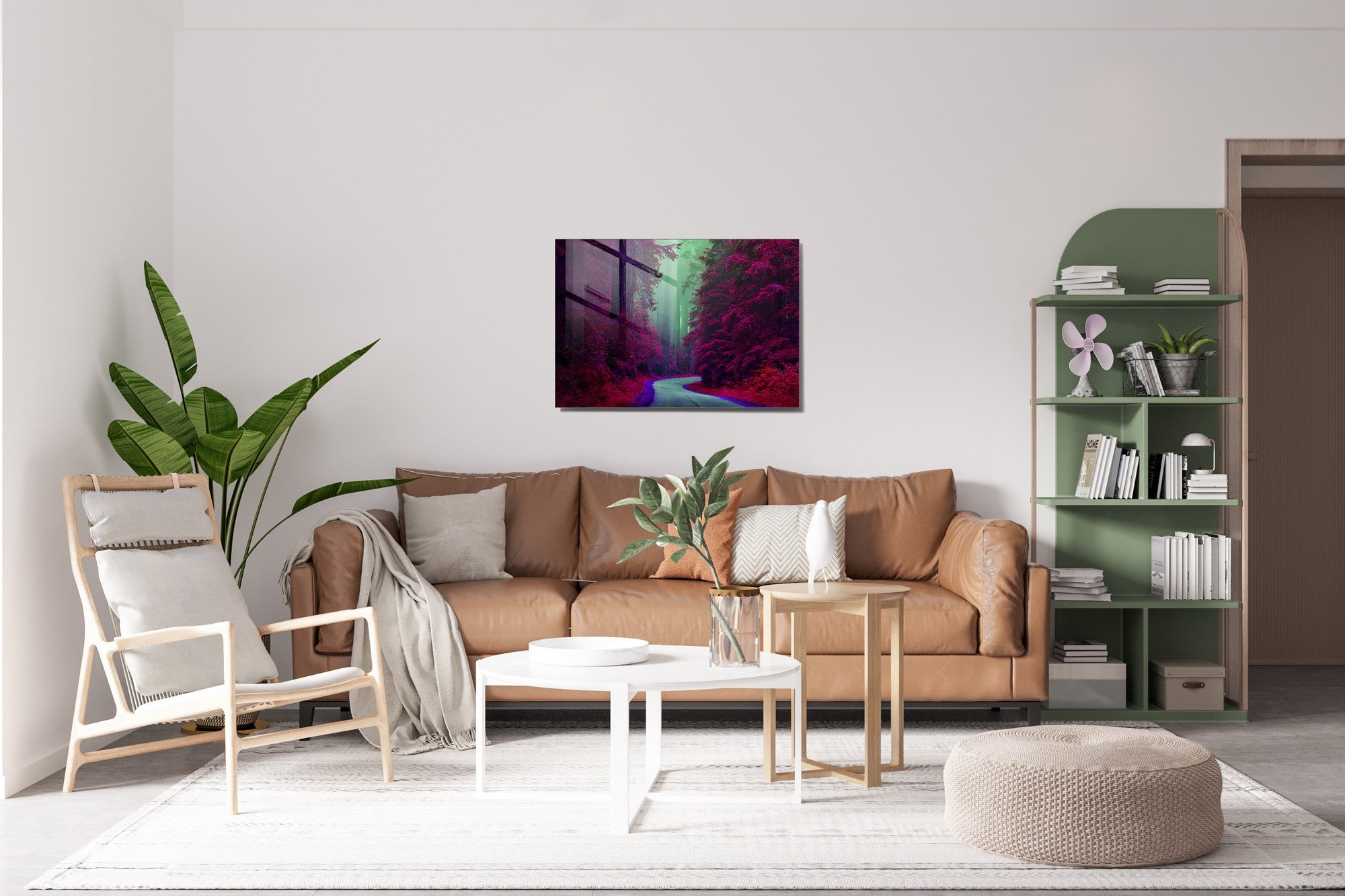 Quadro Decorativo em Vidro Temperado Multicolor 50x70cm - Arte Moderna para Transformar o Seu Espaço