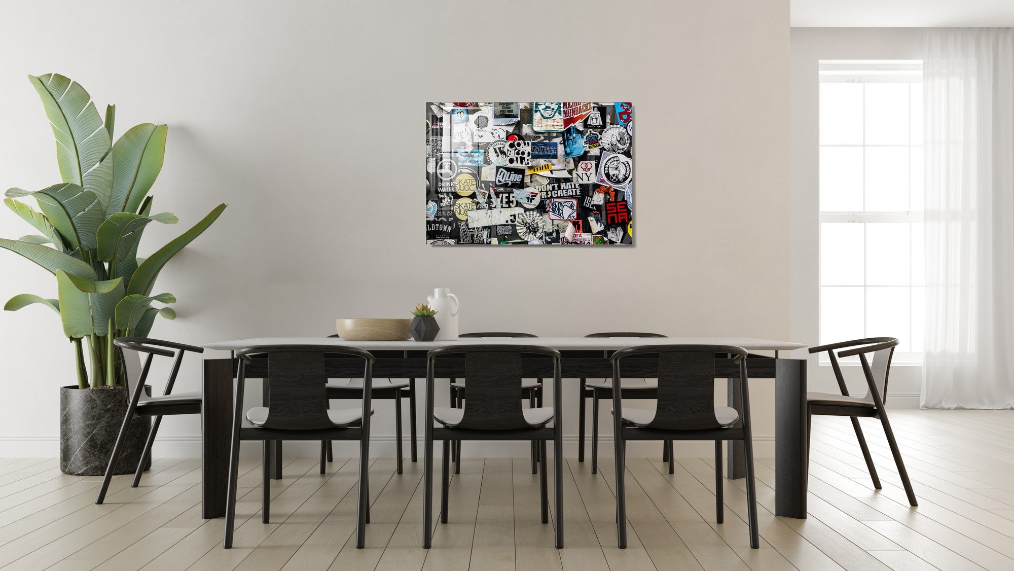 Quadro Decorativo em Vidro Temperado Multicolor 45x65cm - Arte Moderna para Transformar o Seu Espaço