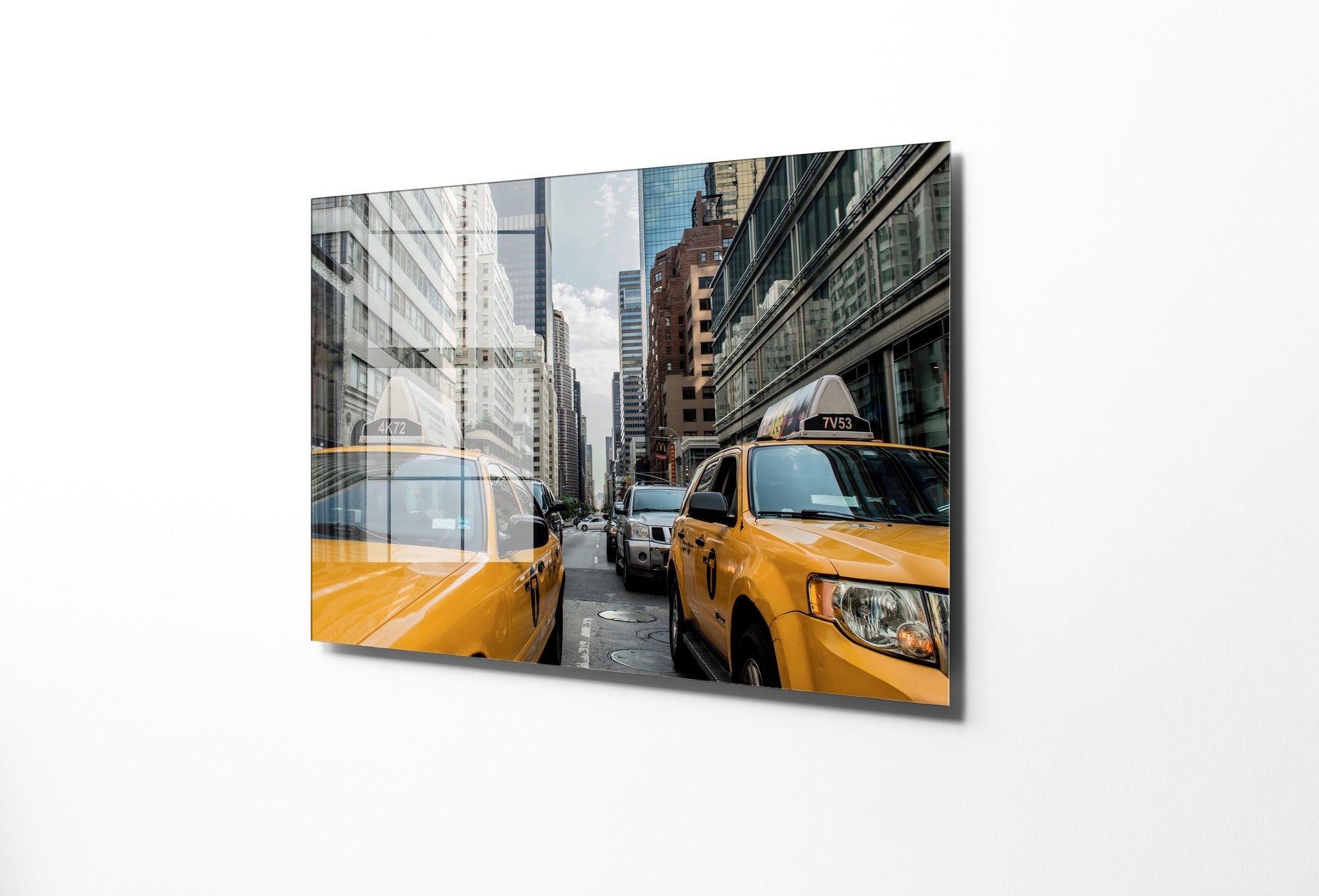 Quadro Decorativo em Vidro Temperado Multicolor 30x45cm - Arte Moderna para Decoração de Interiores