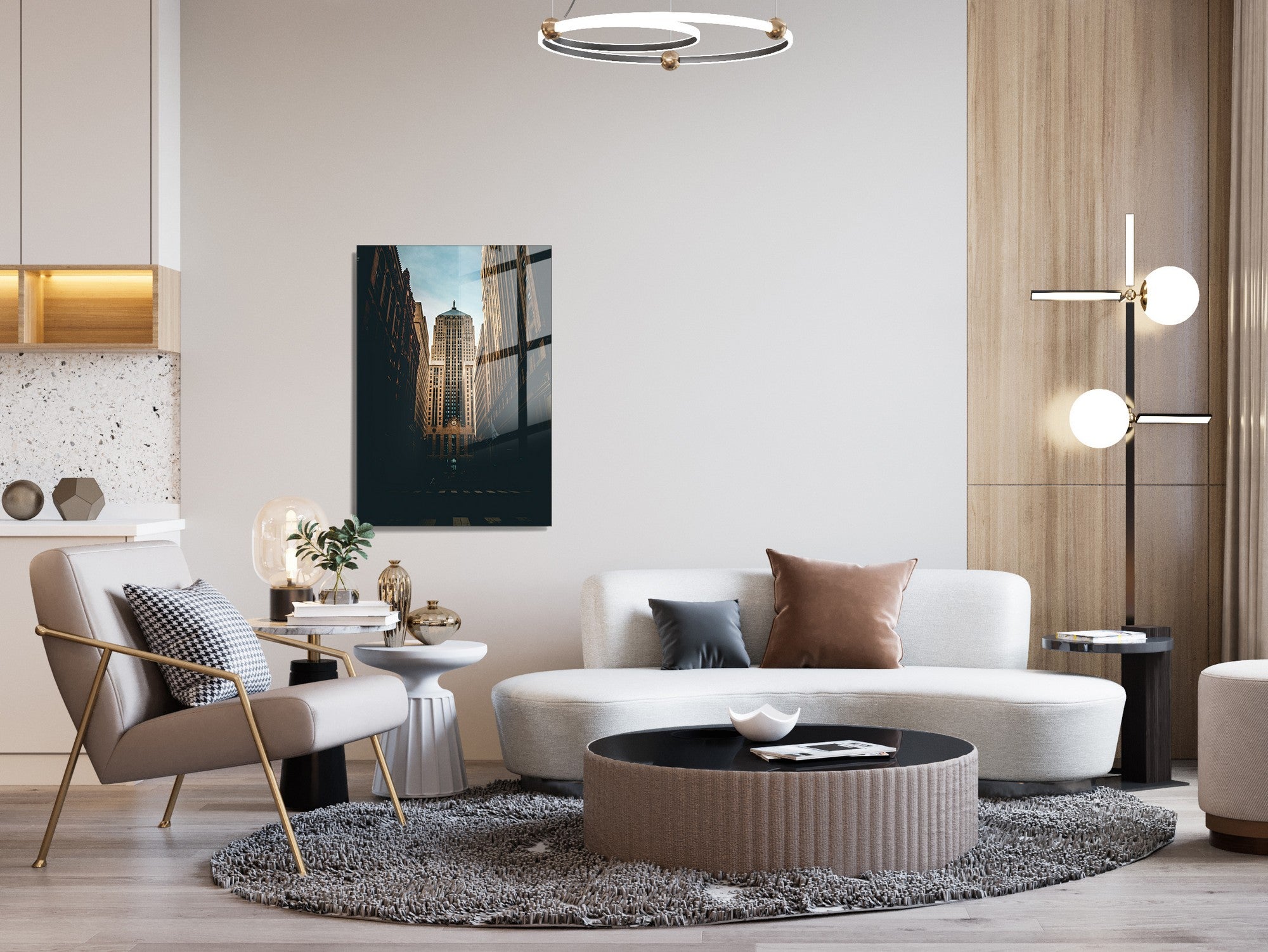 Quadro Decorativo em Vidro Temperado Multicolor 50x70cm - Arte Moderna para Transformar o Seu Espaço