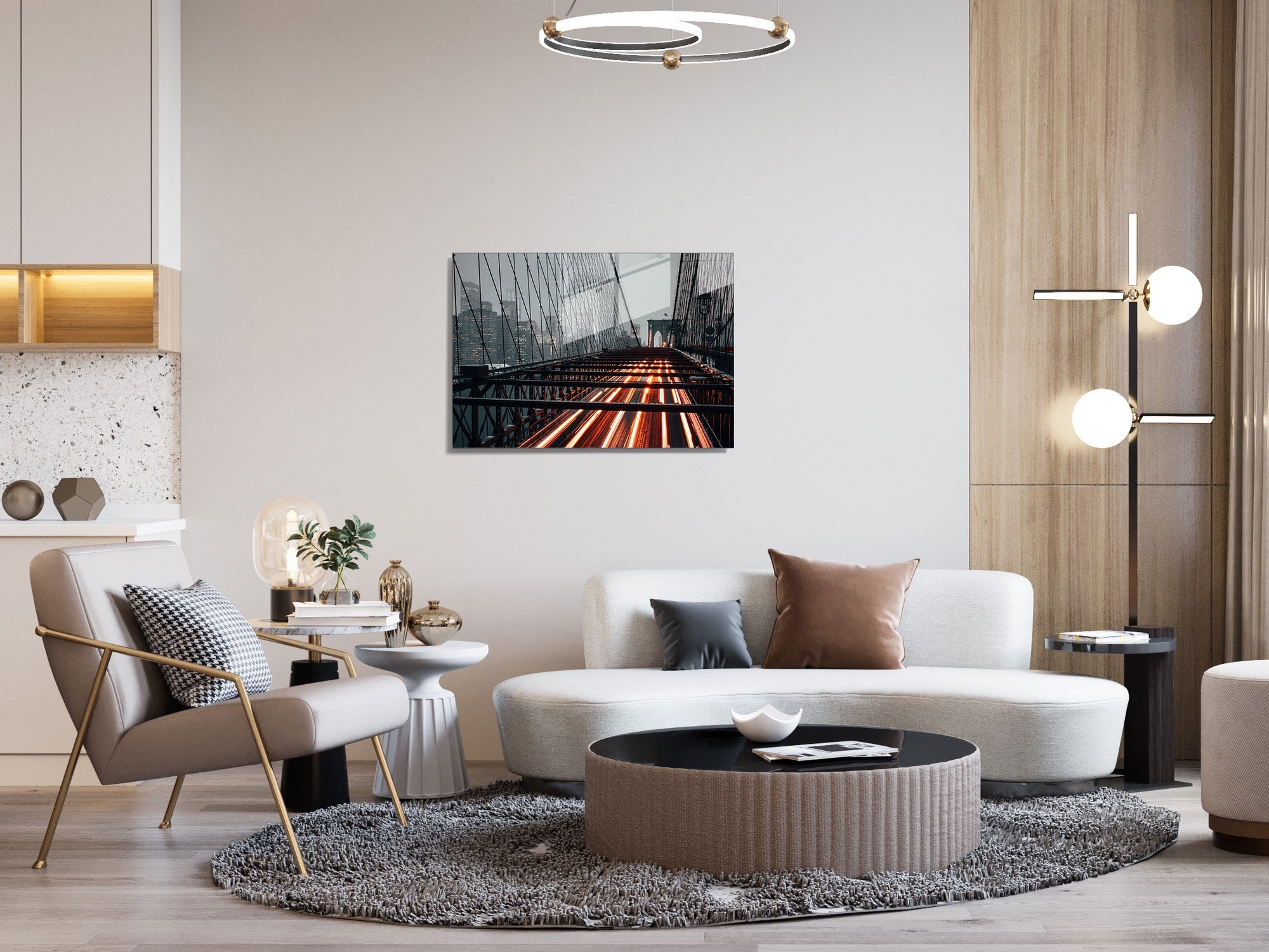 Quadro Decorativo em Vidro Temperado Multicolor 50x70cm - Arte Moderna para Transformar o Seu Espaço