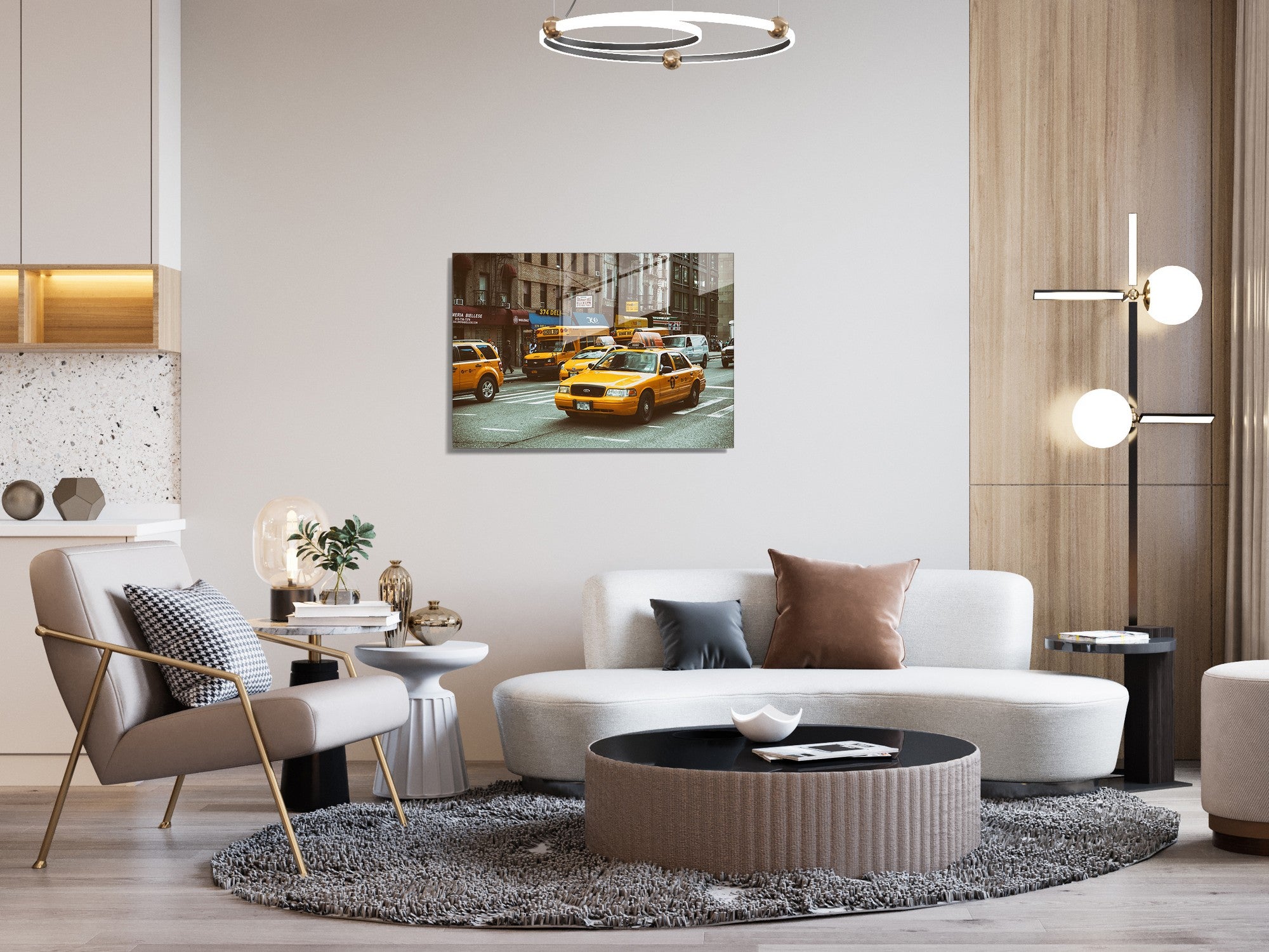 Quadro Decorativo em Vidro Temperado Multicolor 45x65cm - Arte Moderna para Transformar o Seu Espaço