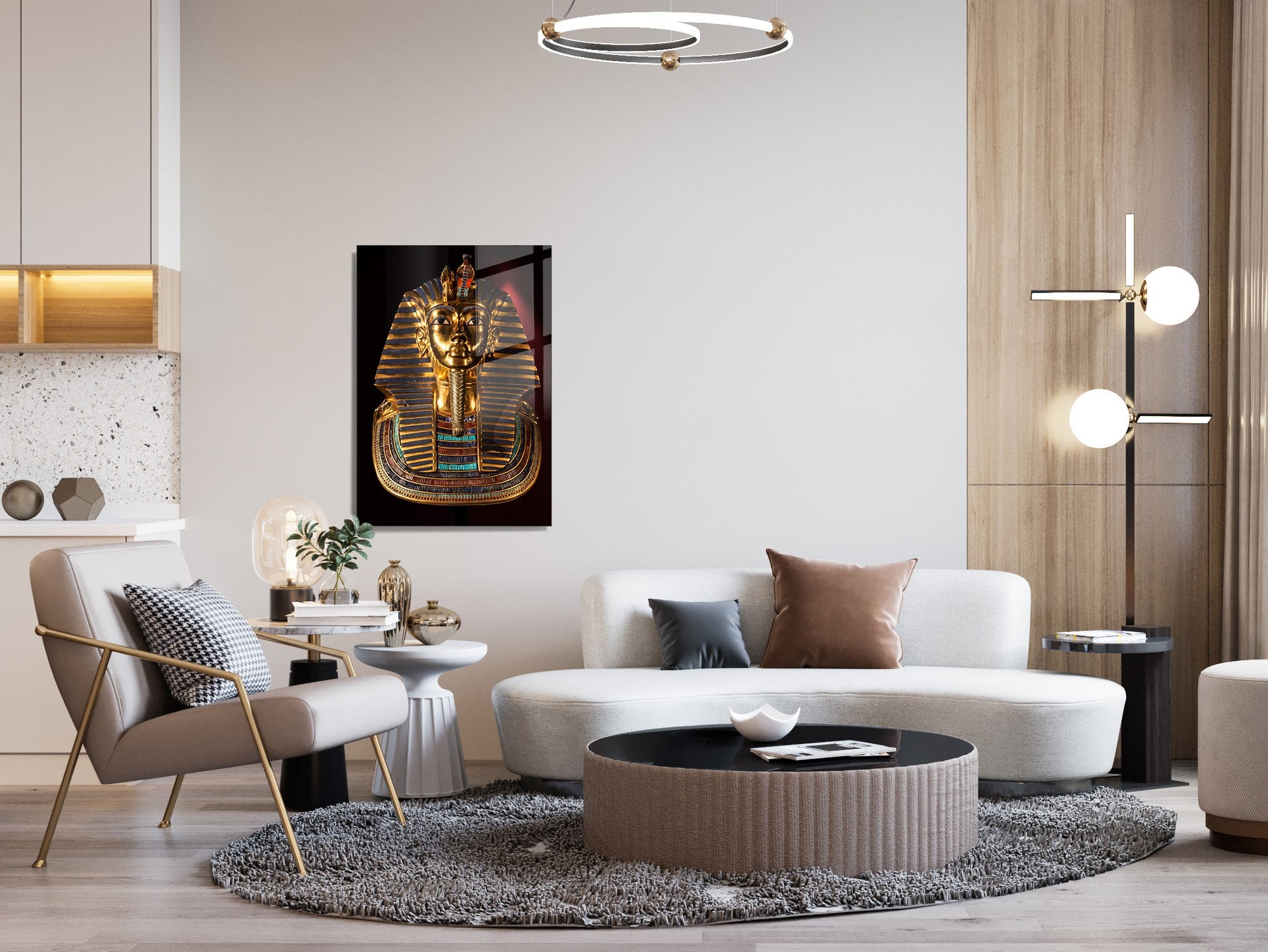 Quadro Decorativo em Vidro Temperado Multicolor 50x70cm - Arte Moderna para Transformar o Seu Espaço