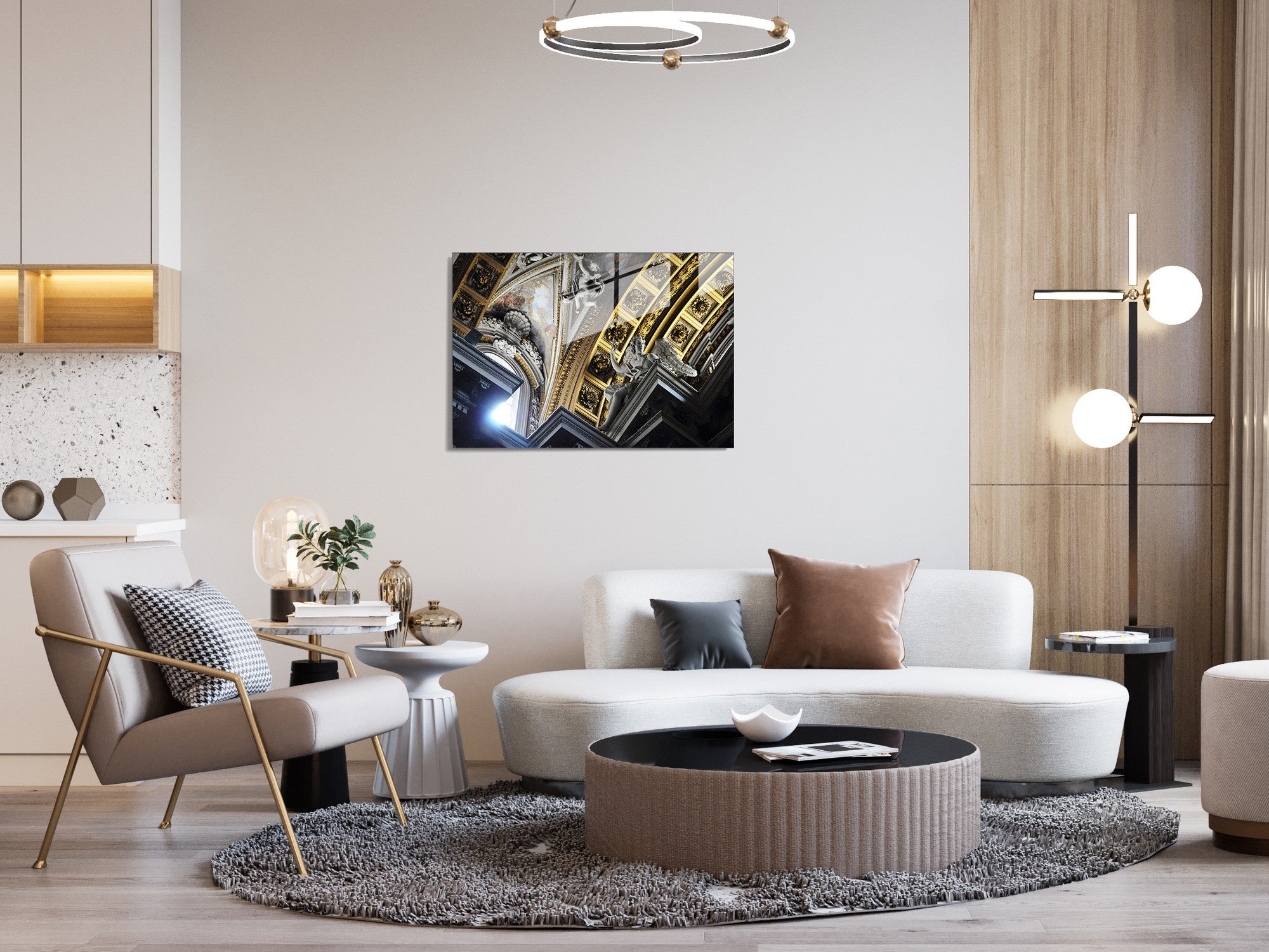 Quadro Decorativo em Vidro Temperado Multicolor 45x65cm - Arte Moderna para Transformar o Seu Espaço