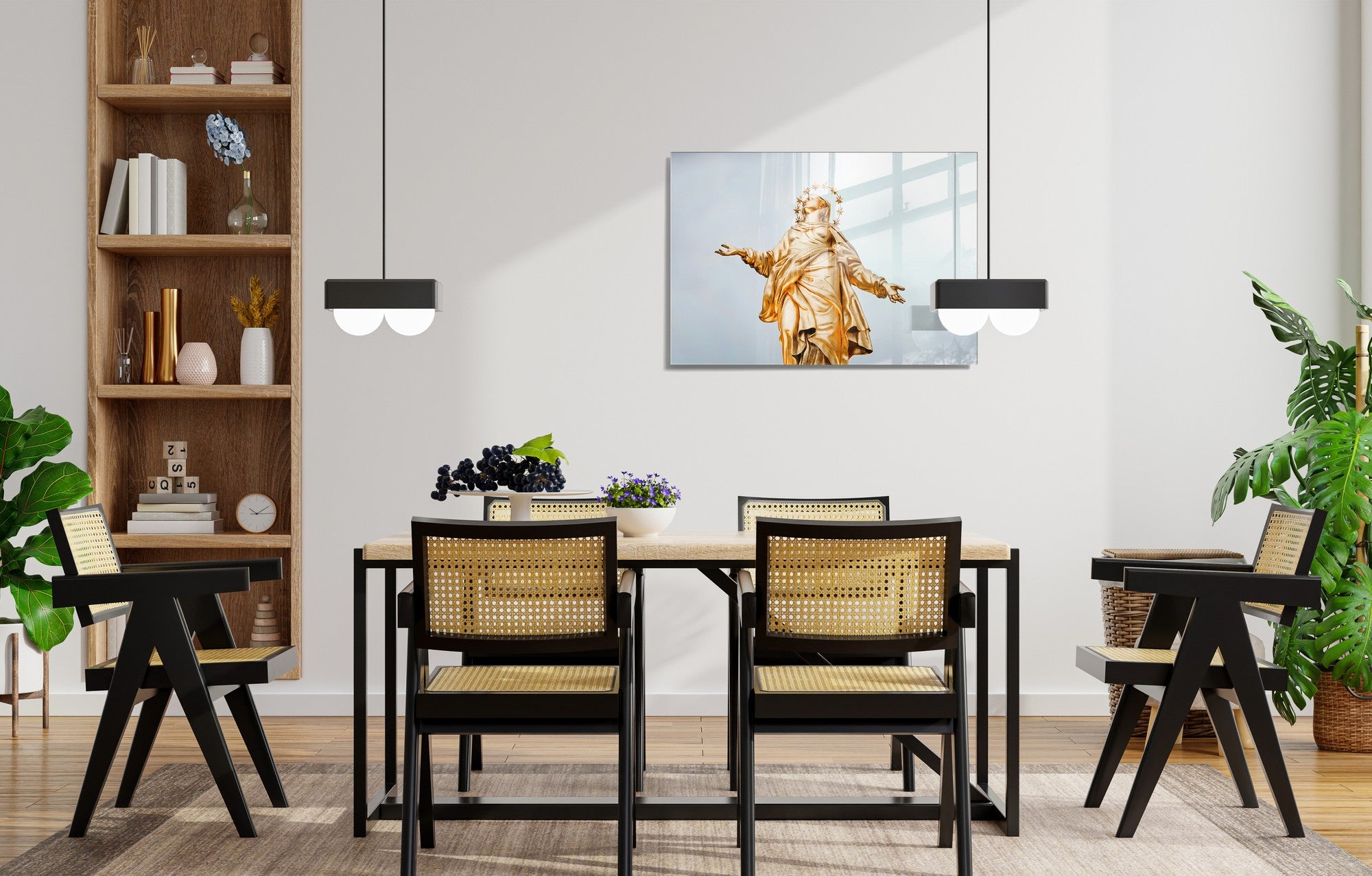 Quadro Decorativo em Vidro Temperado Multicolor 45x65cm - Arte Moderna para Transformar o Seu Espaço