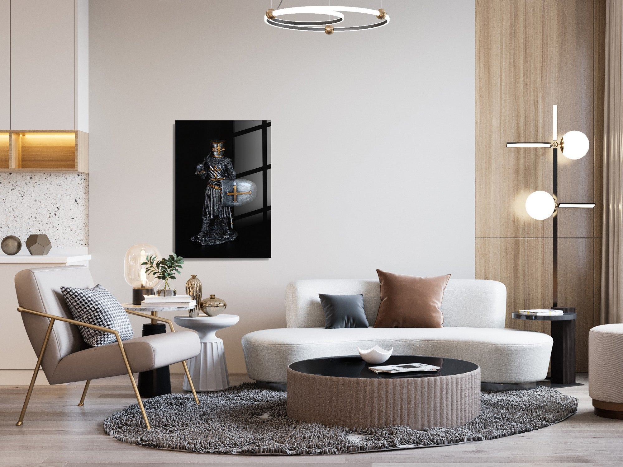 Quadro Decorativo em Vidro Temperado Multicolor 70x100cm - Arte Moderna para Transformar o Seu Espaço