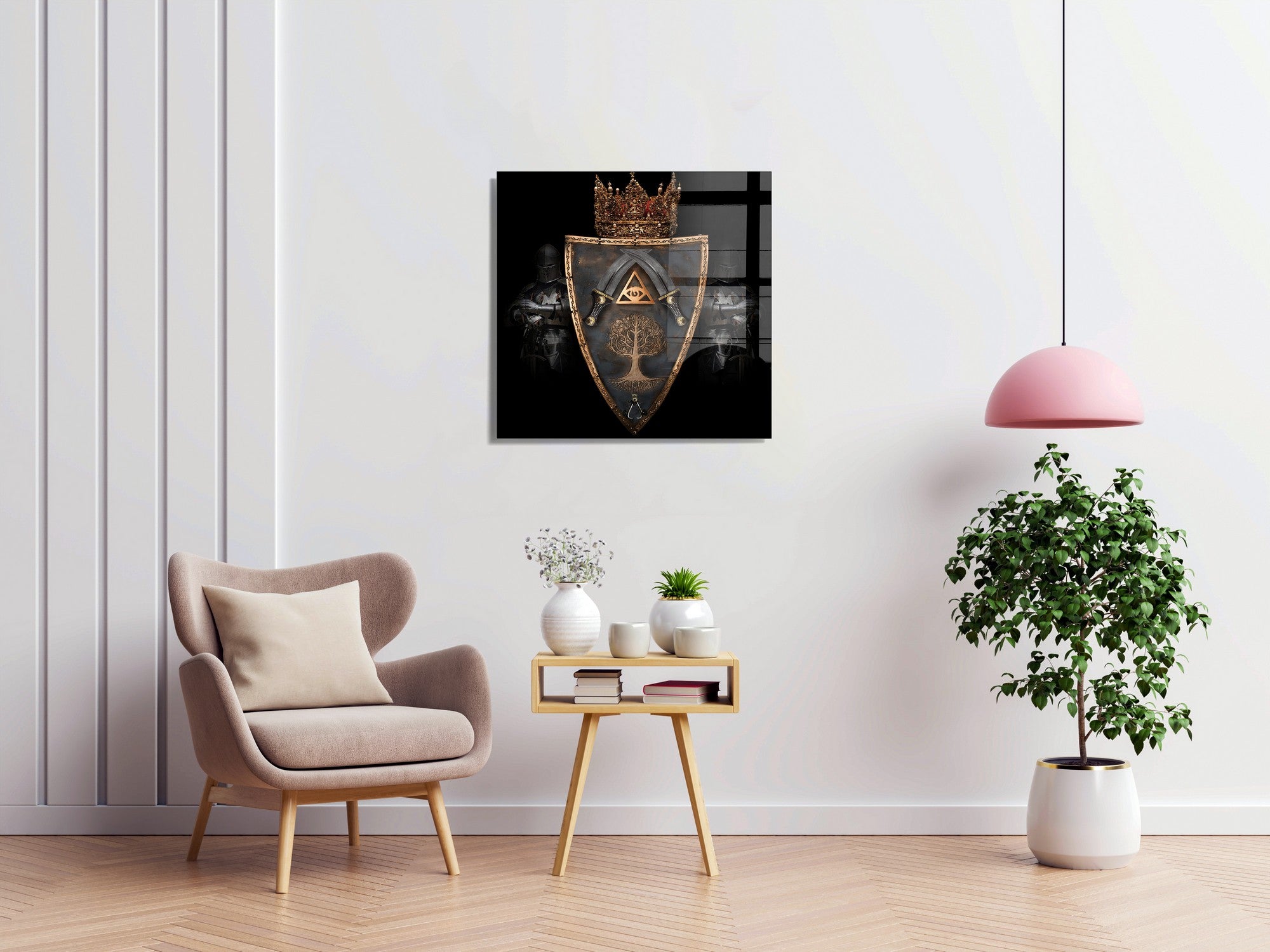 Quadro Decorativo em Vidro Temperado Multicolor 60x60cm - Arte Moderna para Transformar o Seu Espaço