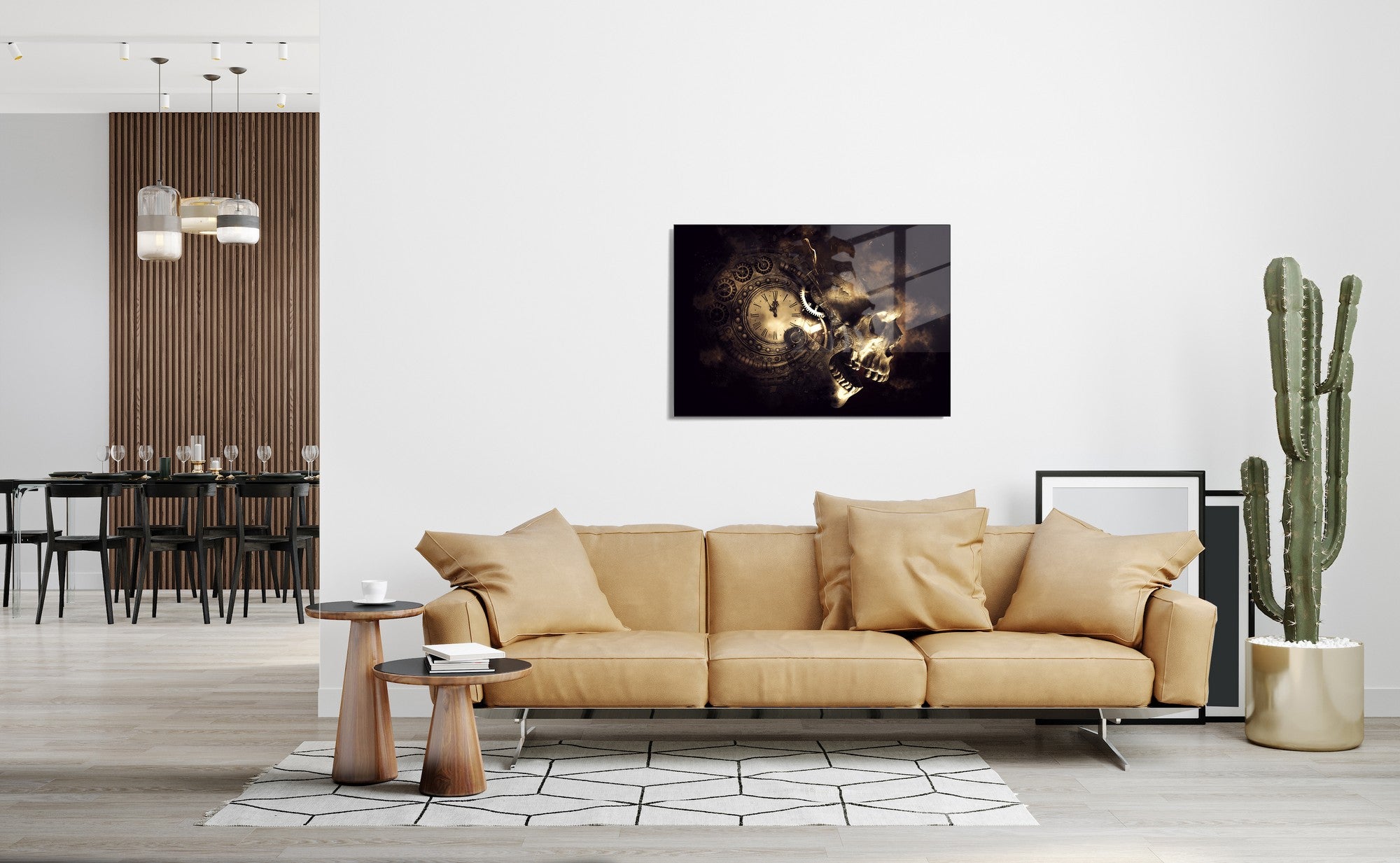 Quadro Decorativo em Vidro Temperado Multicolor 50x70cm - Arte Moderna para Transformar o Seu Espaço