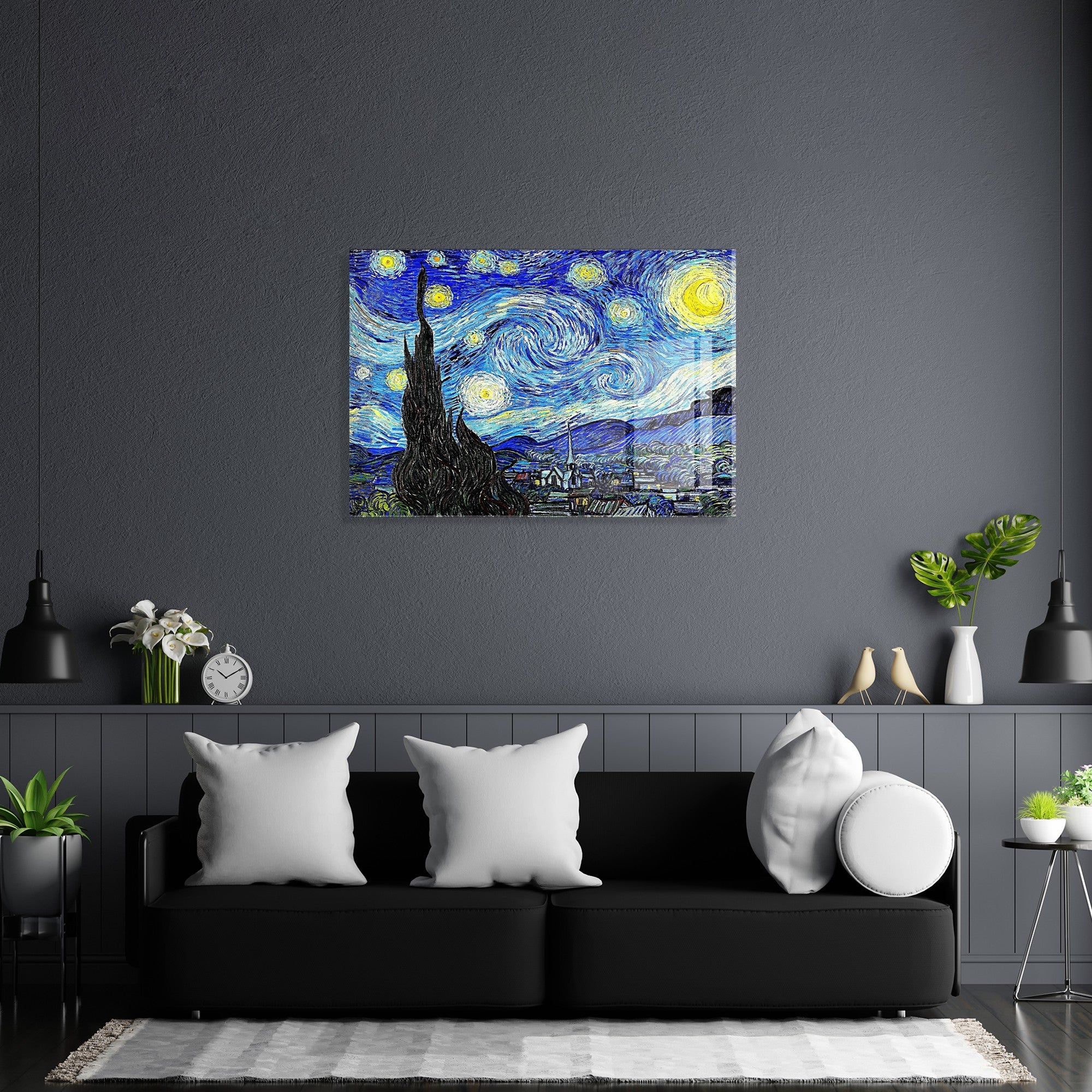 Quadro Decorativo em Vidro Temperado Multicolor 45x65cm - Arte Moderna para Transformar o Seu Espaço