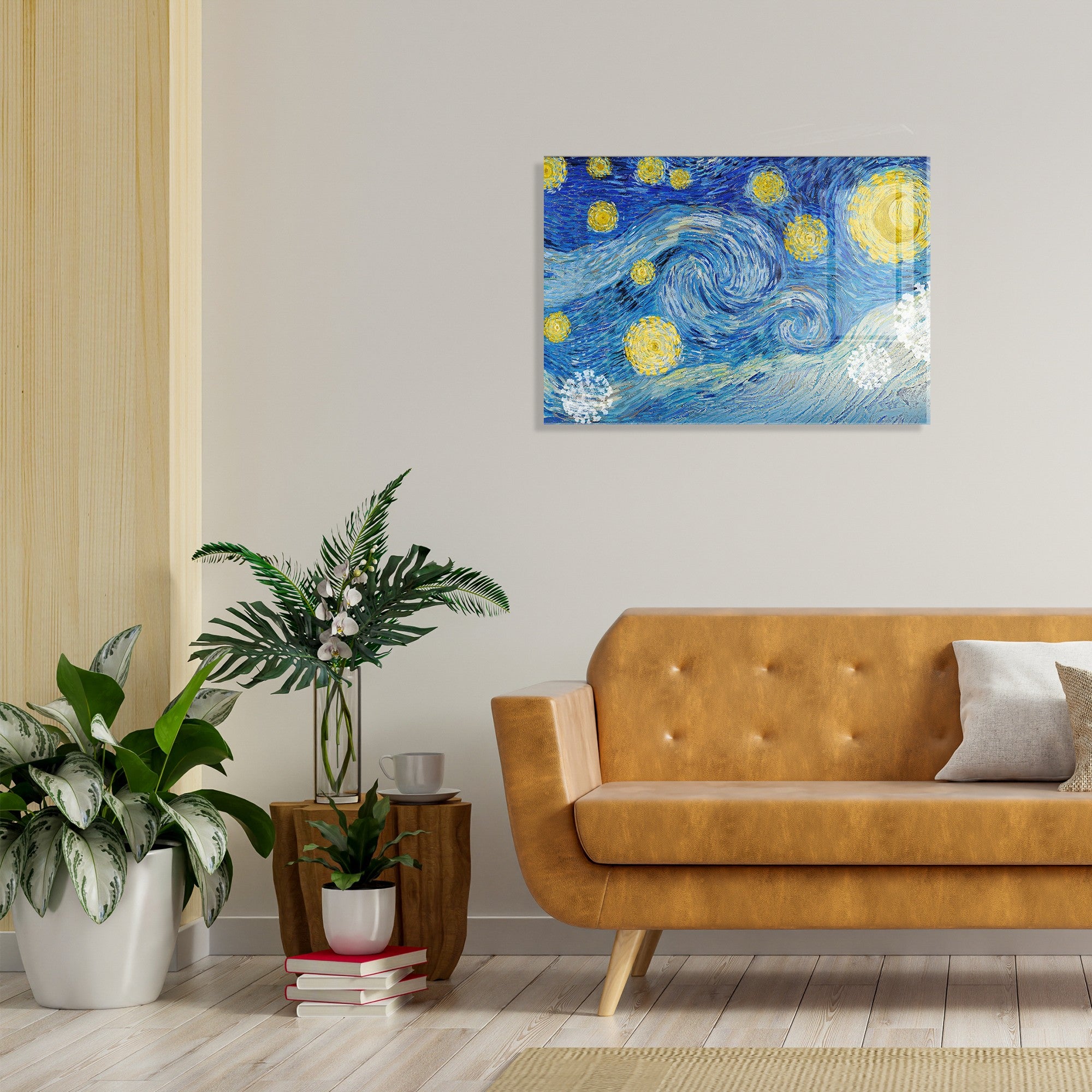 Quadro Decorativo em Vidro Temperado Multicolor 30x45cm - Arte Moderna para Decoração de Interiores