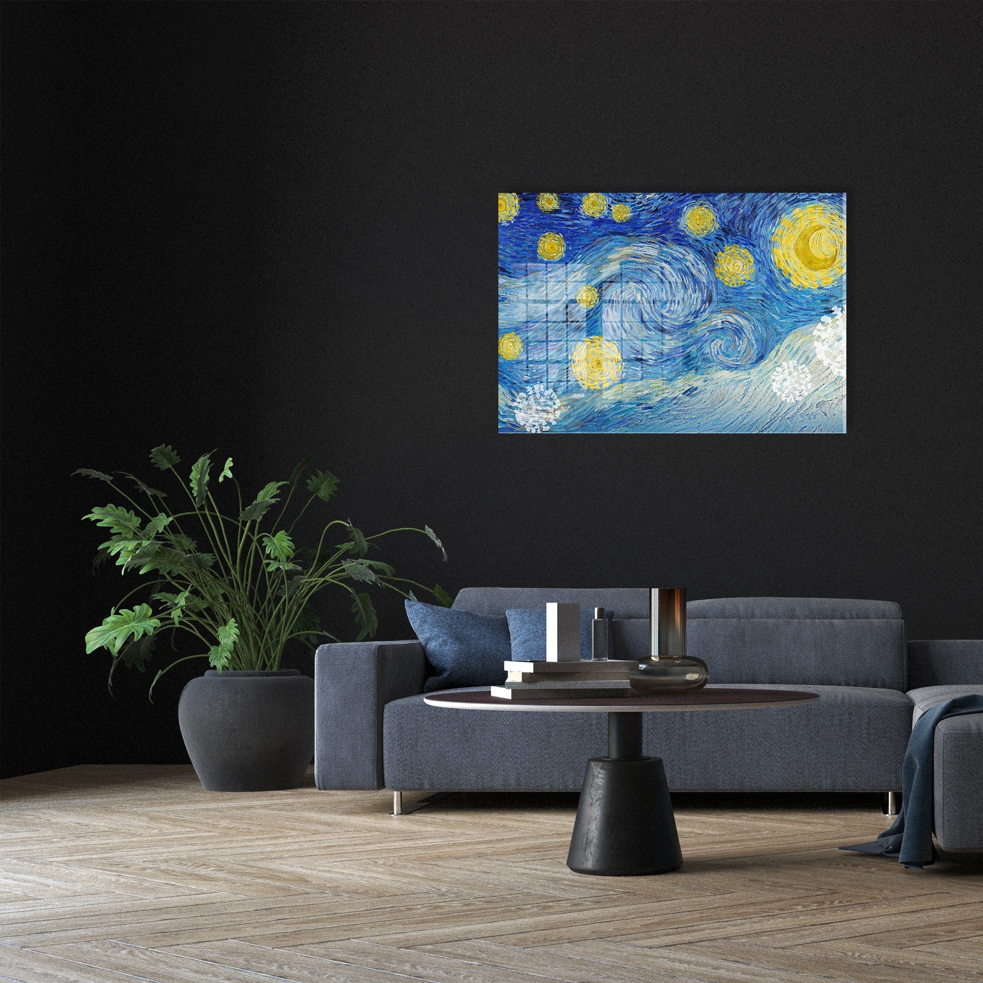 Quadro Decorativo em Vidro Temperado Multicolor 30x45cm - Arte Moderna para Decoração de Interiores