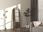 Espelho Cheval Dourado de Metal 180cm - Elegância Clássica para Decoração de Parede