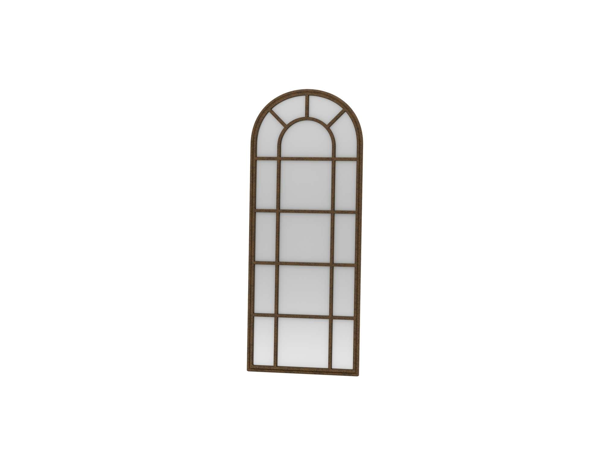 Espelho Cheval Castanho 180cm - MDF com Fixação de Parede Incluída