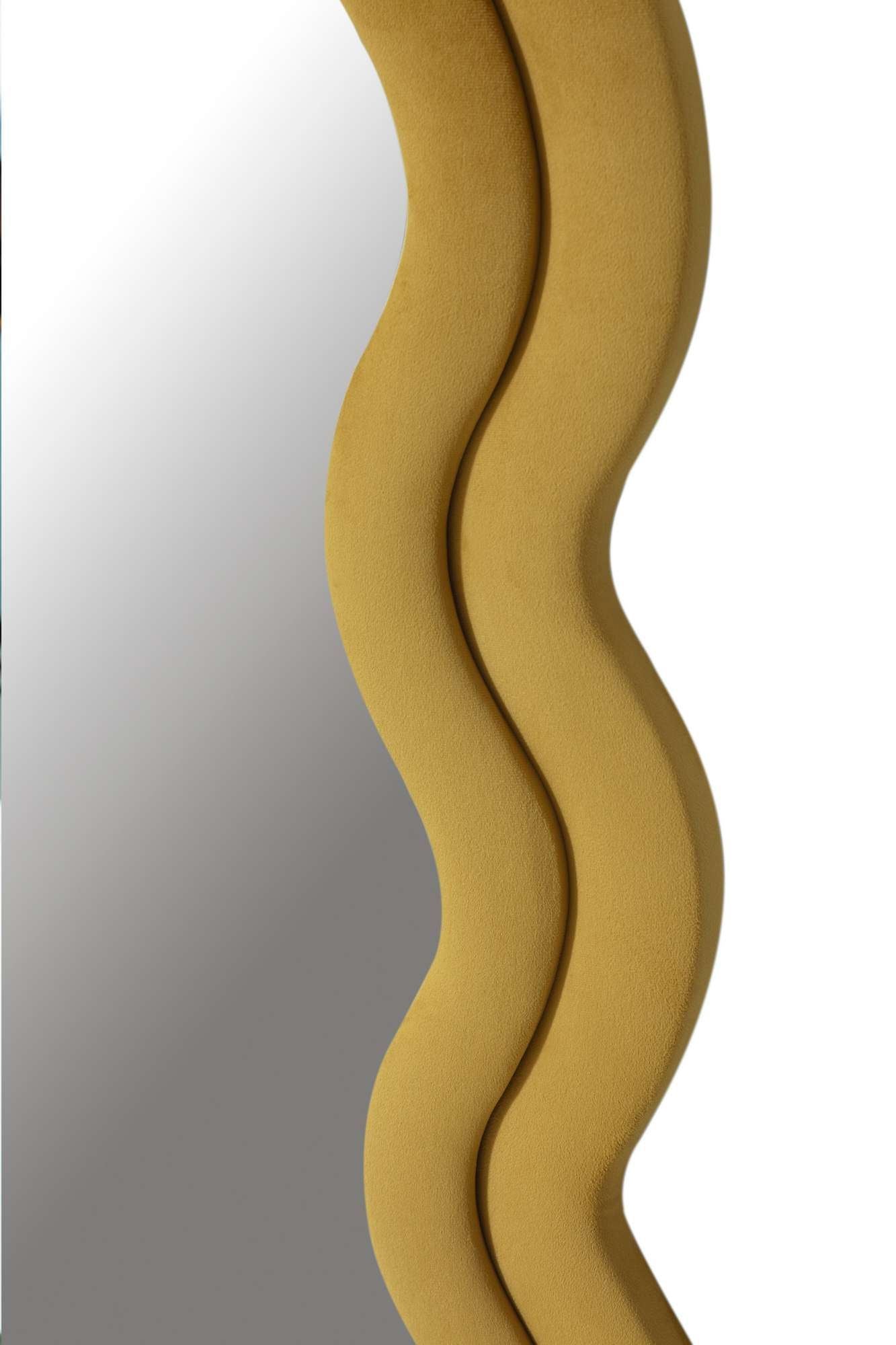 Espelho Cheval Amarelo 170cm - MDF com Fixação de Parede Incluída