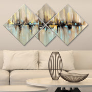 Pinturas Decorativas em MDF – 40x40 cm (2) e 20x20 cm (2) – 100% MDF