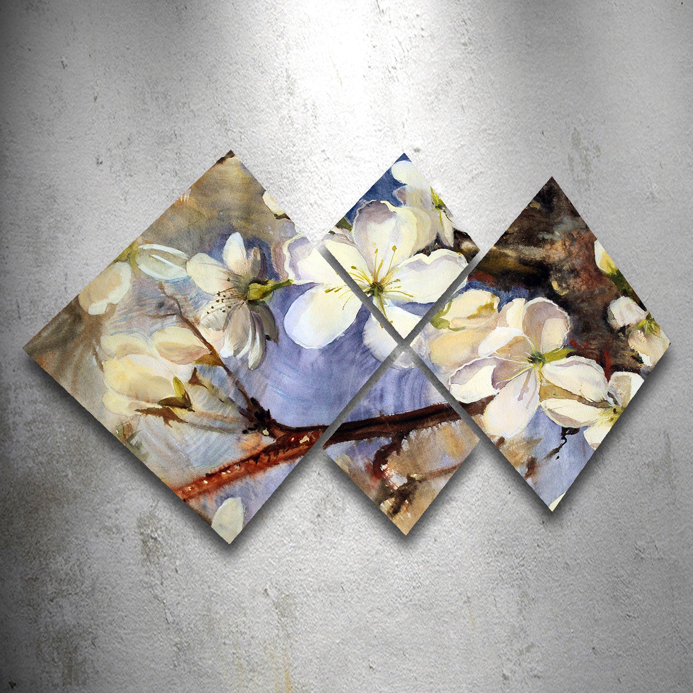 Conjunto Decorativo MDF Multicolor 4 Peças - Impressão UV Premium para Parede