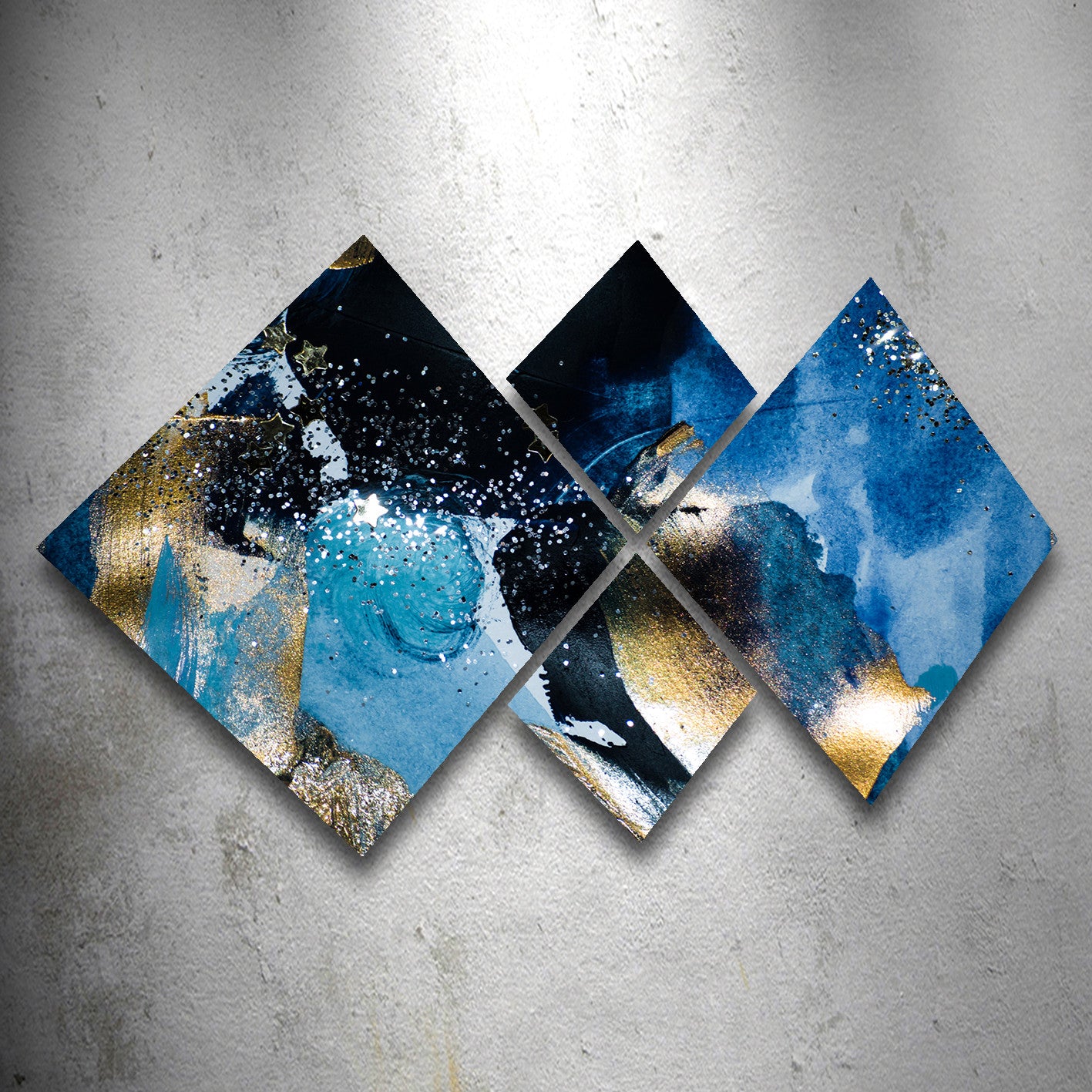 Conjunto Decorativo MDF Multicolor 4 Peças - Impressão UV Premium para Parede