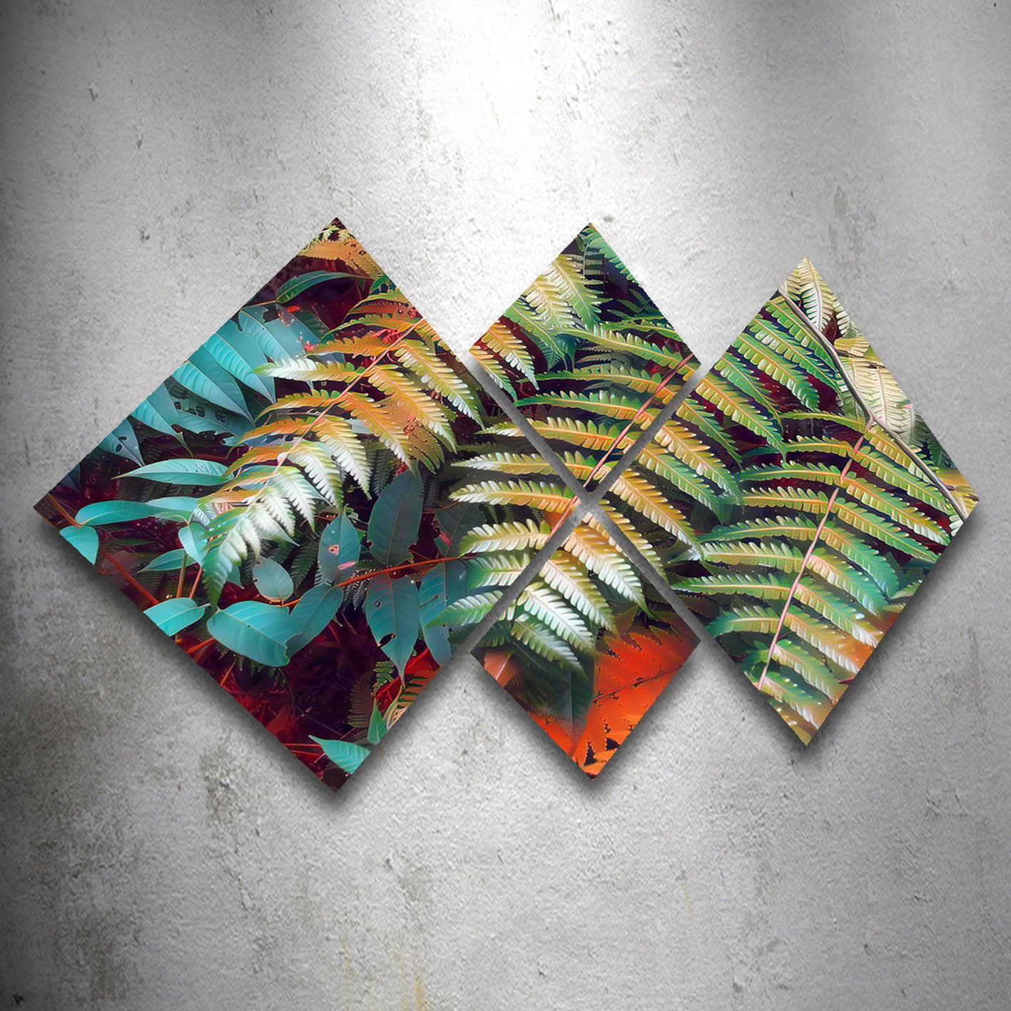 Conjunto Decorativo MDF Multicolor 4 Peças - Impressão UV Premium para Parede