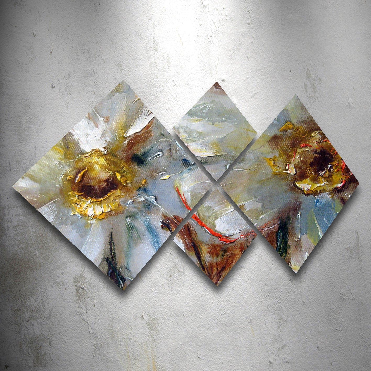 Conjunto Decorativo MDF Multicolor 4 Peças - Impressão UV Premium para Parede