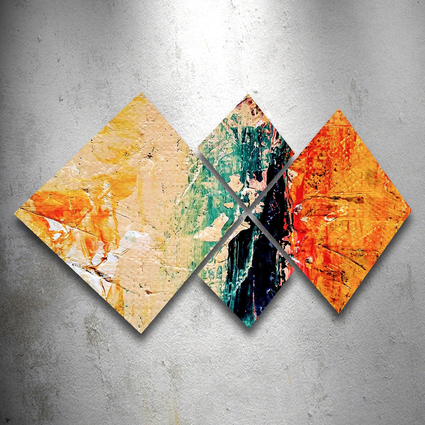 Conjunto Decorativo MDF Multicolor 4 Peças - Impressão UV Premium para Parede